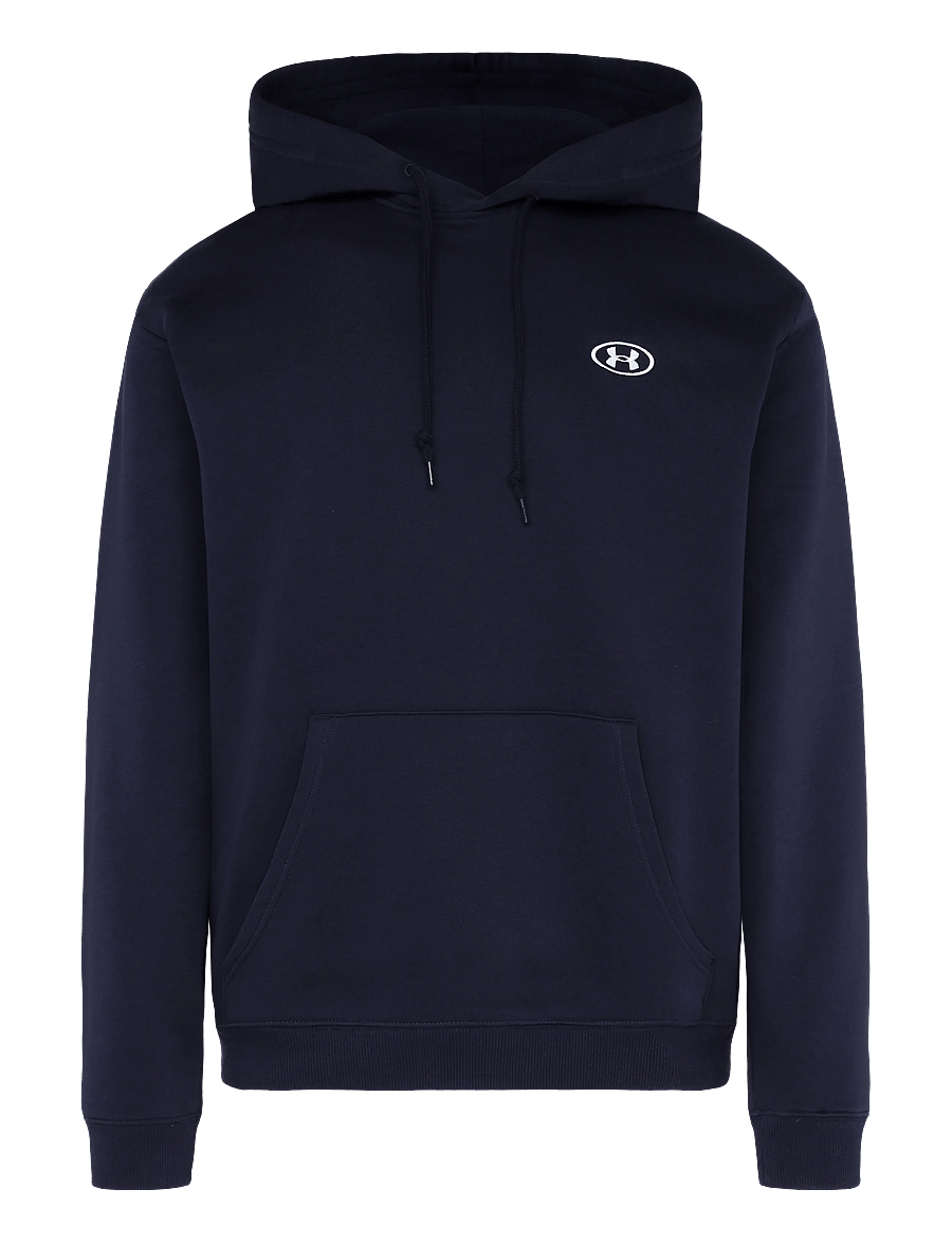 Under Armour - UA Rival Flc Hoodie - tops - midnight navy - 1