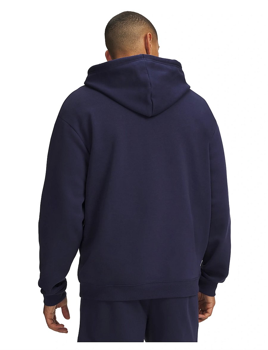 Under Armour - UA Rival Flc Hoodie - tops - midnight navy - 3