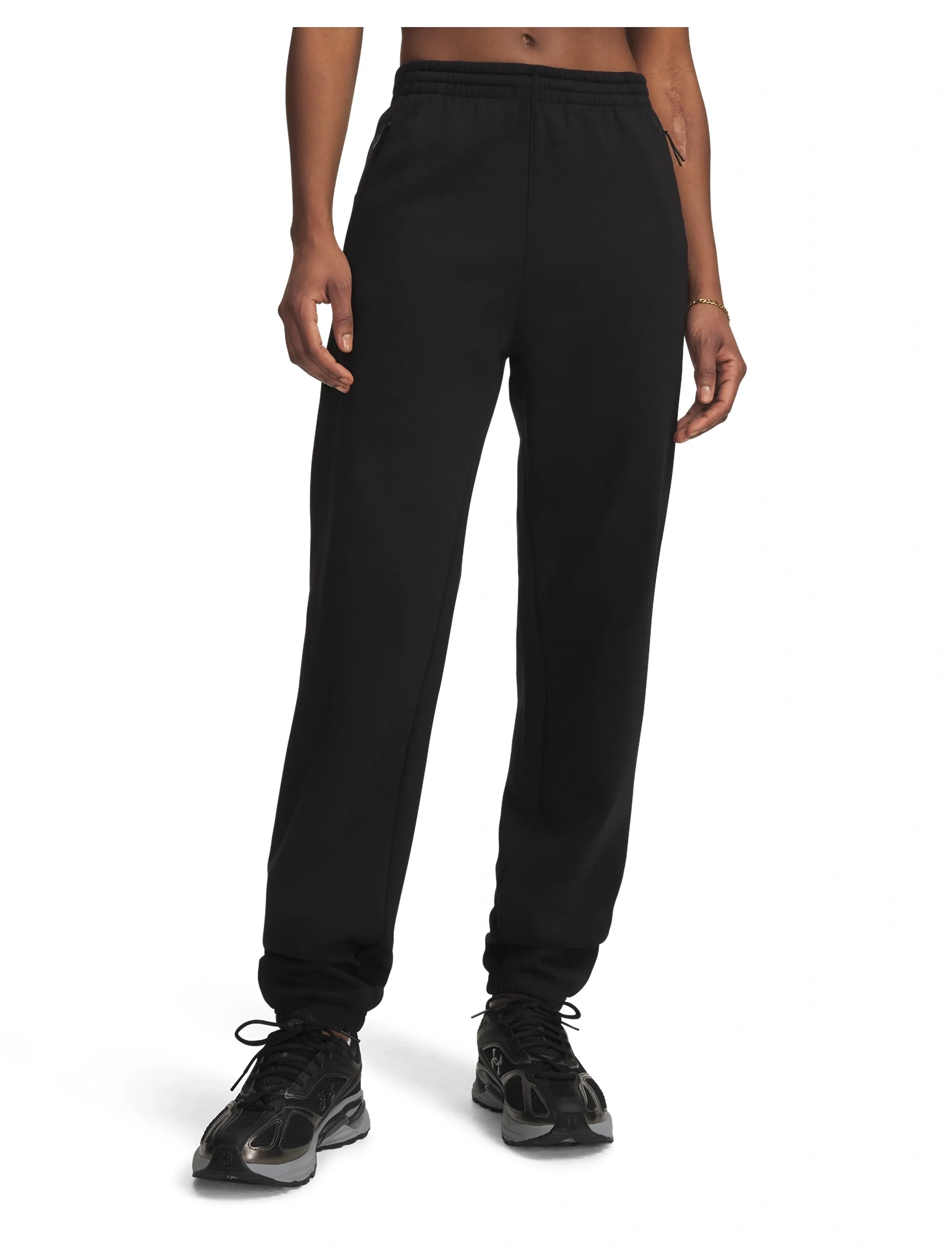Under Armour Unstoppable Flc Gym Pant, L, Black, Sport Pants > Sport Training Pants, Dame