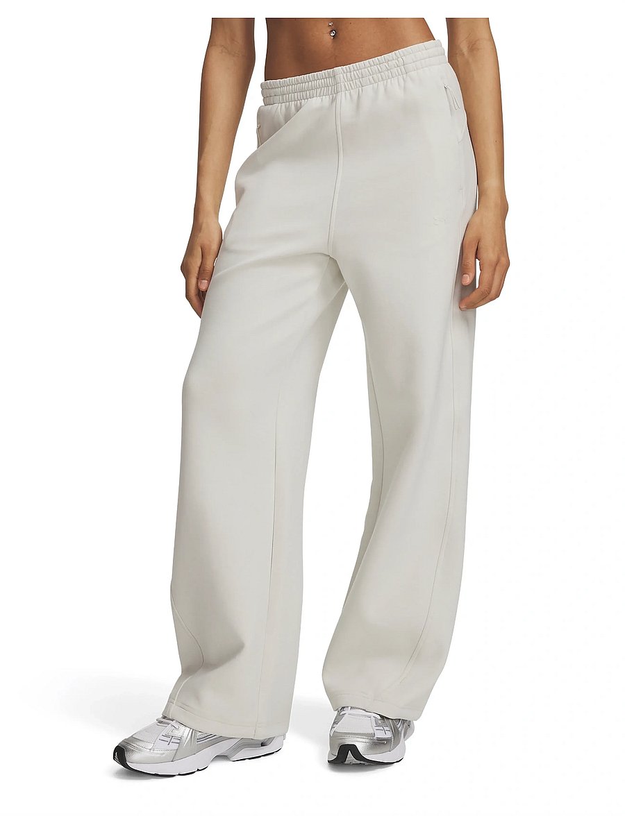 Under Armour - Unstoppable Flc Open Pant - träningsbyxor - summit white - 0