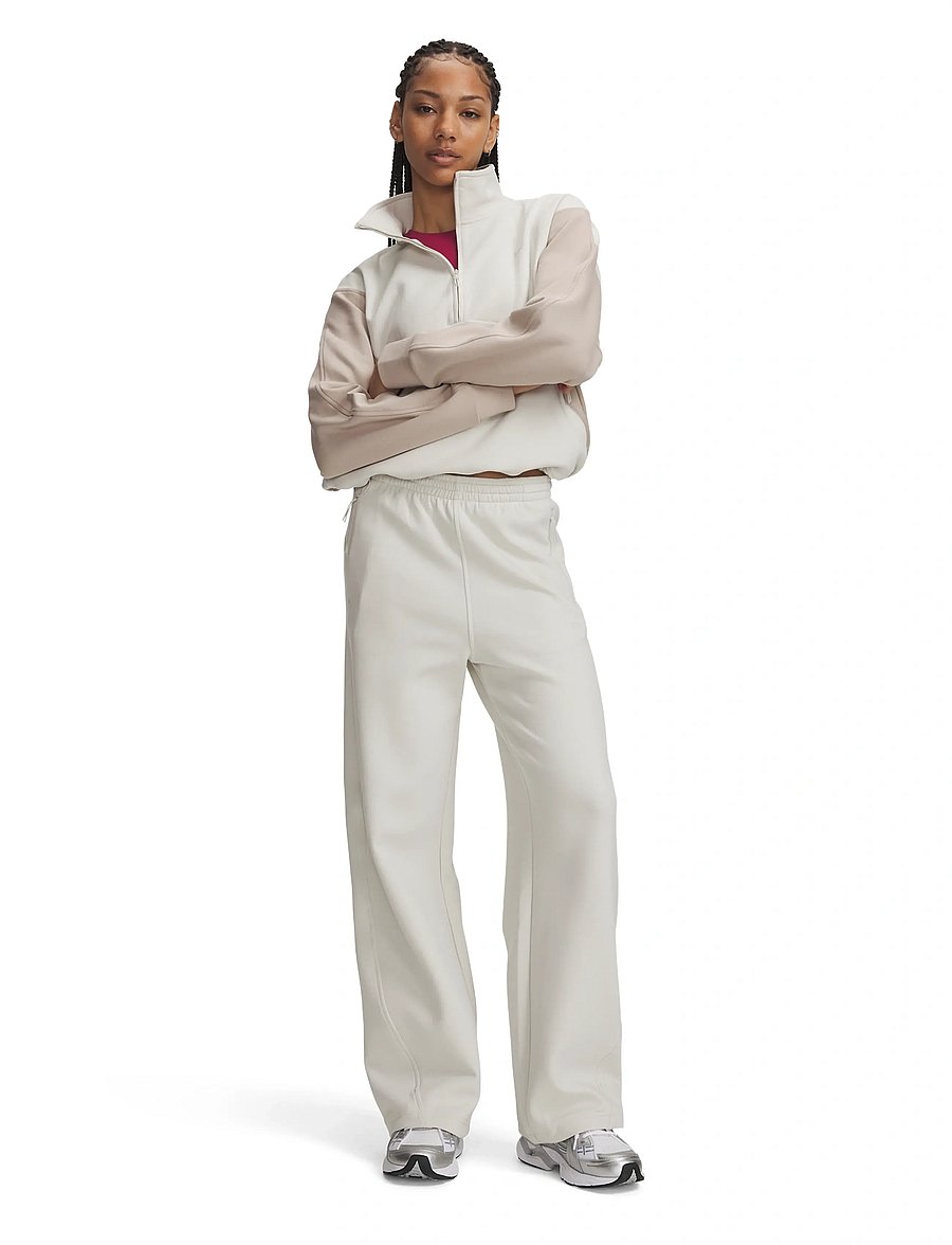 Under Armour - Unstoppable Flc Open Pant - träningsbyxor - summit white - 4