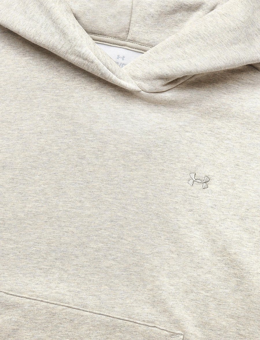 Under Armour - Icon Fleece Hoodie - sweatshirts - timberwolf taupe light hthr - 5