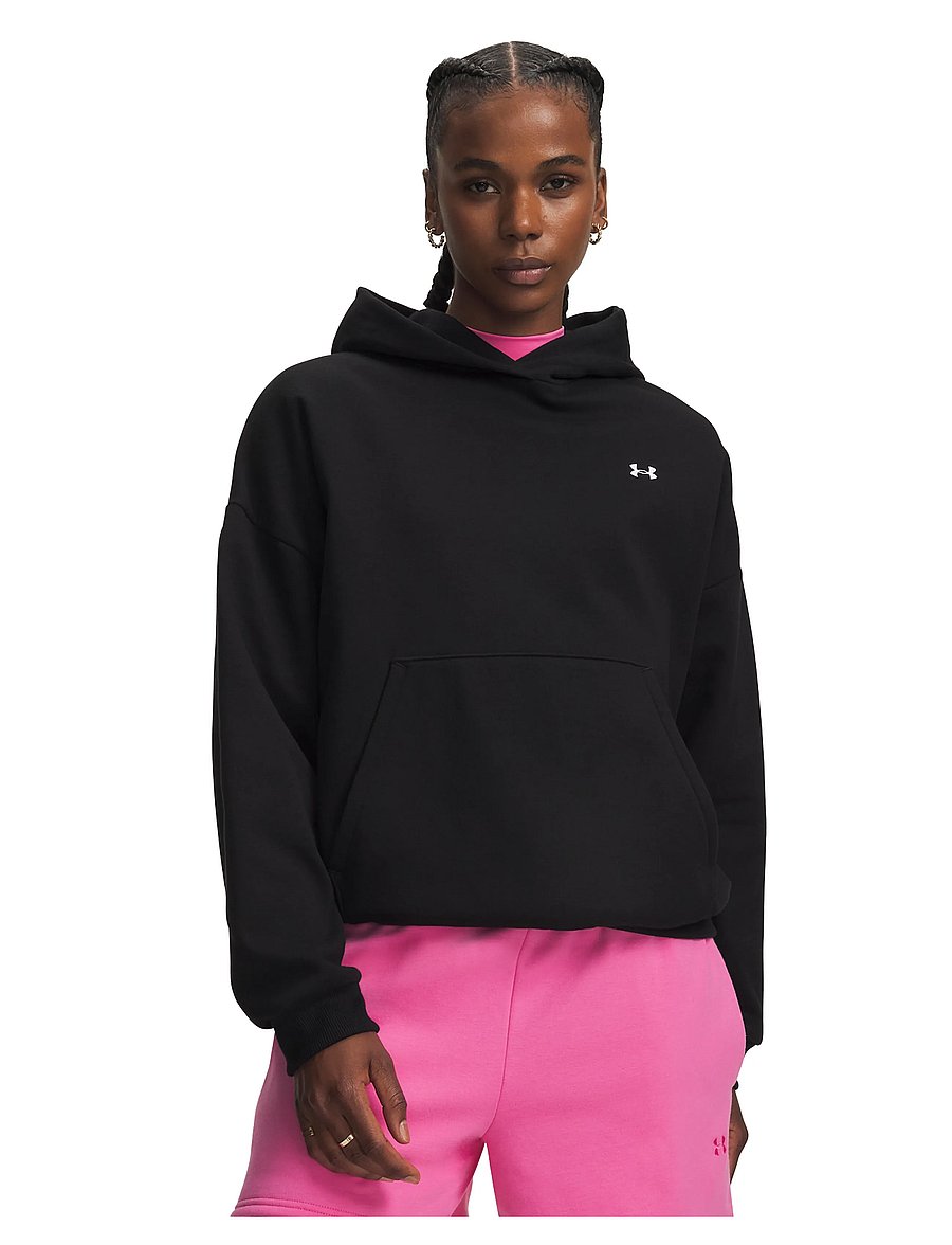 Under Armour - Icon Fleece Hoodie - huvtröjor - black - 0