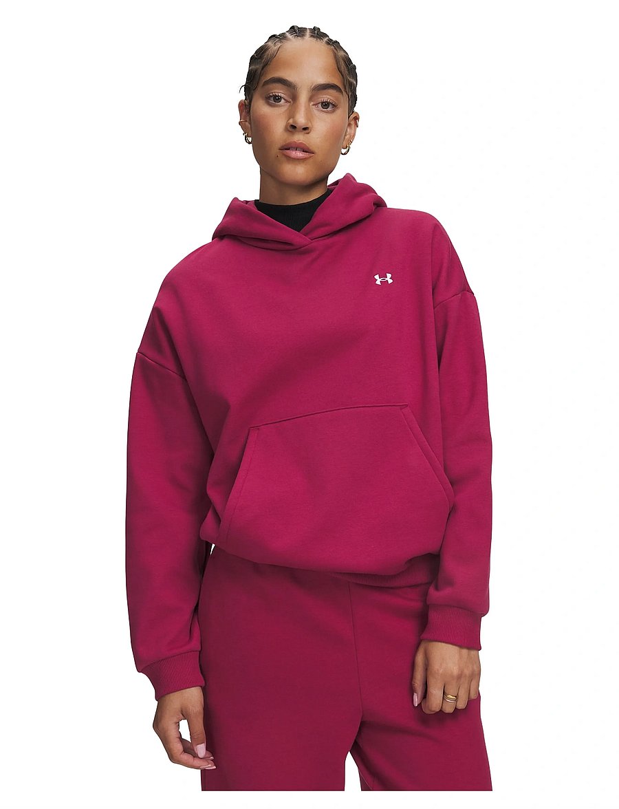 Under Armour - Icon Fleece Hoodie - sweatshirts - claret - 0