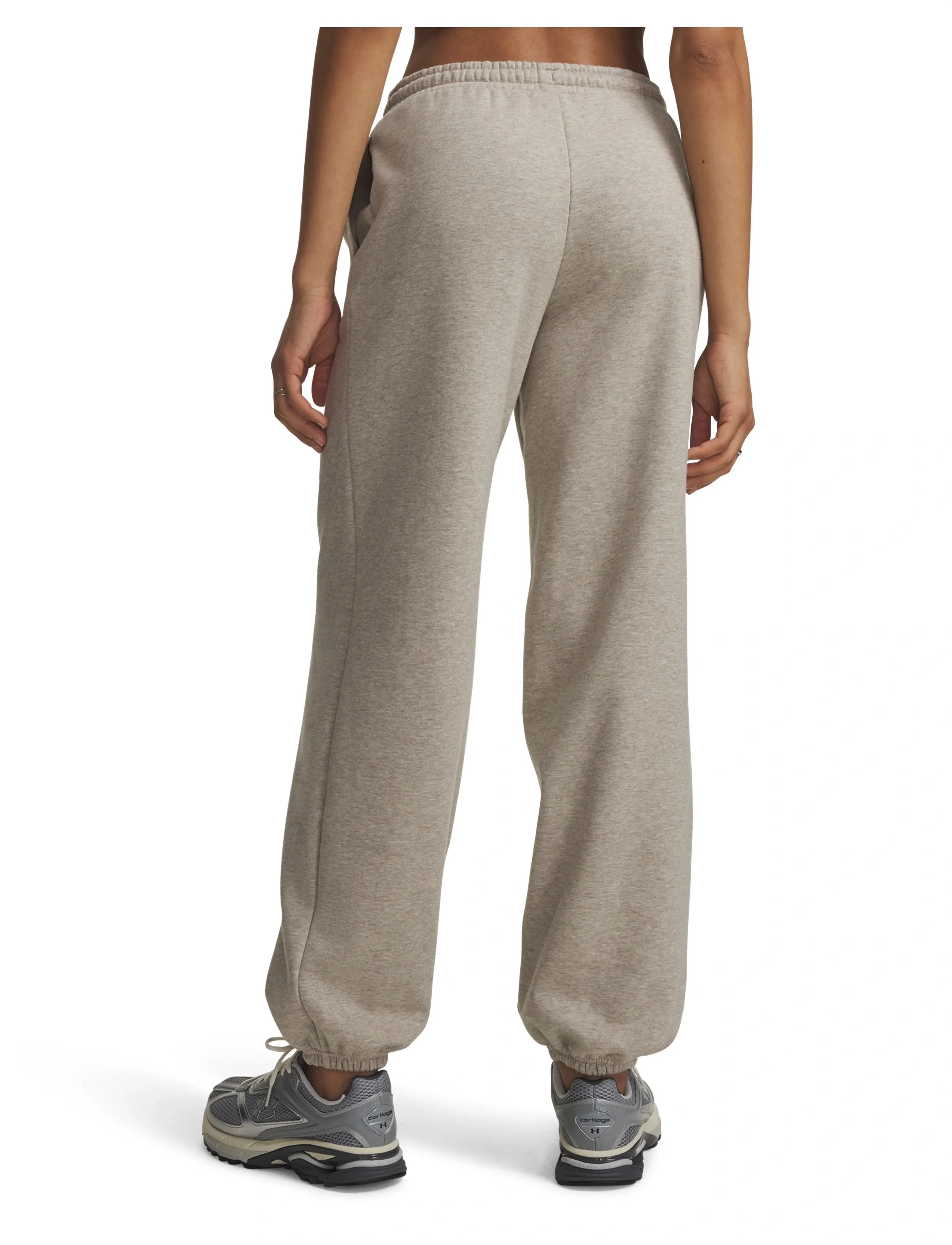 Under Armour - Icon Flc Gym Pant - joggingbukser - timberwolf taupe light hthr - 3
