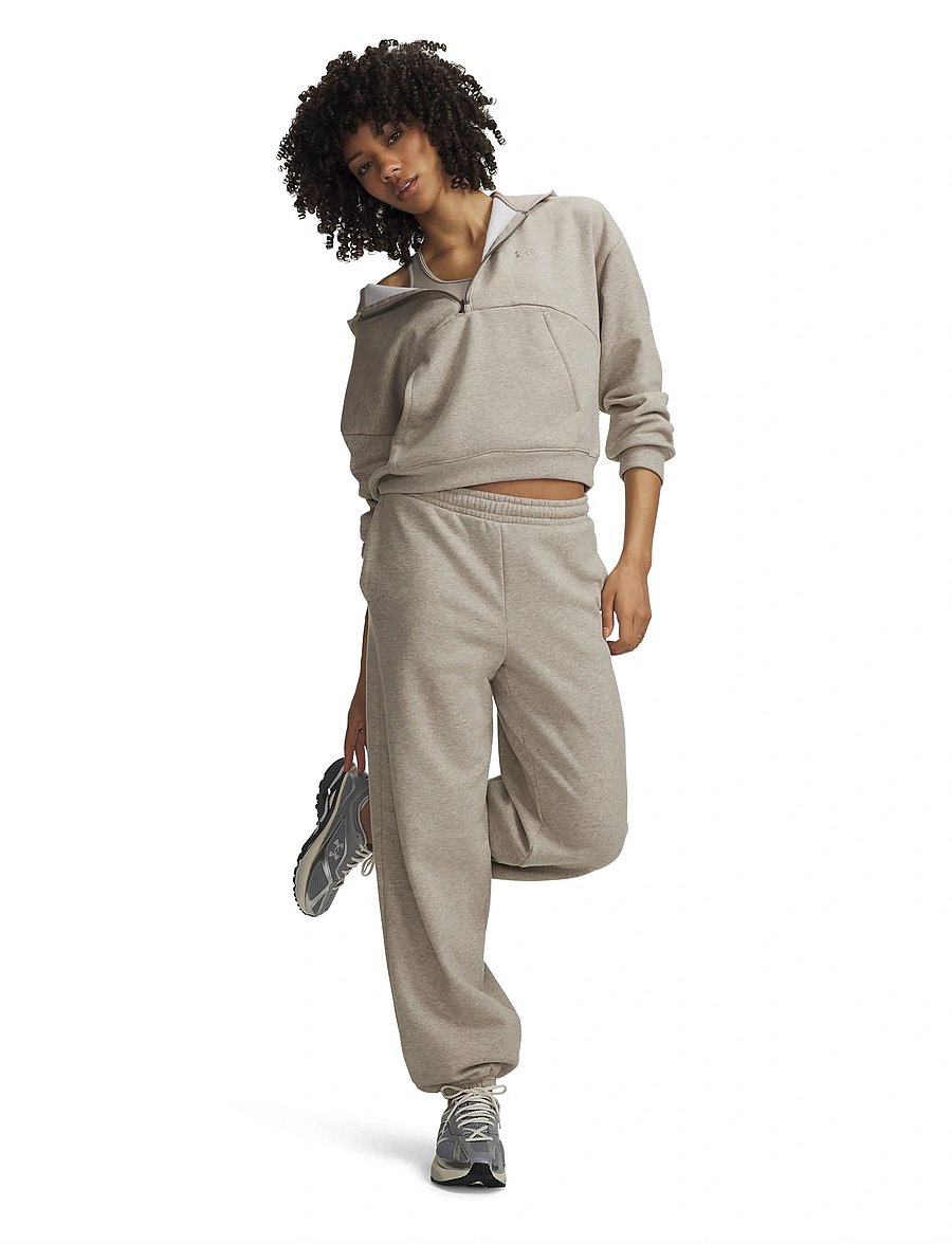 Under Armour - Icon Flc Gym Pant - joggingbukser - timberwolf taupe light hthr - 4