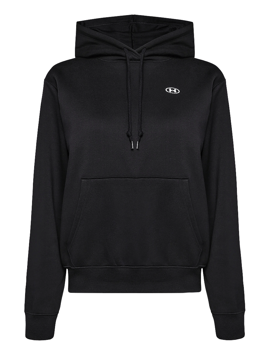 Under Armour - Rival Flc Hoodie - sweatshirts - black - 1
