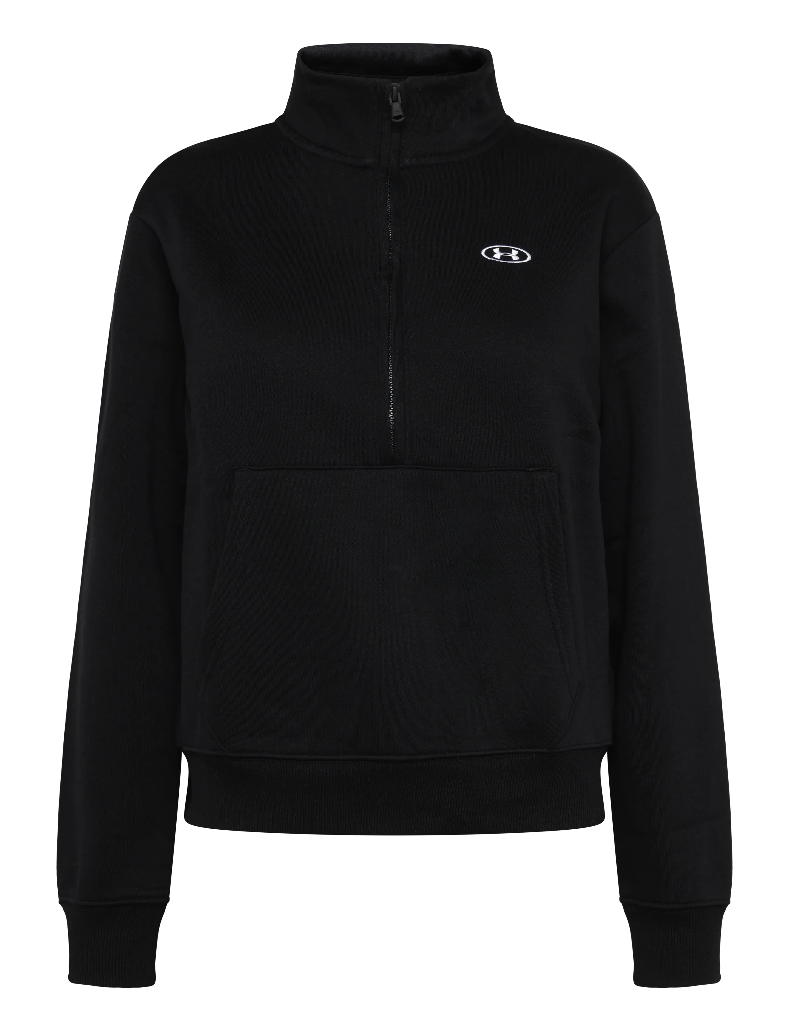 Under Armour Rival Flc HZ - Sweatshirts - ULTIMATE BLACK / black