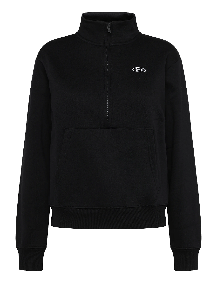 Under Armour - Rival Flc HZ - sweatshirts - ultimate black - 1