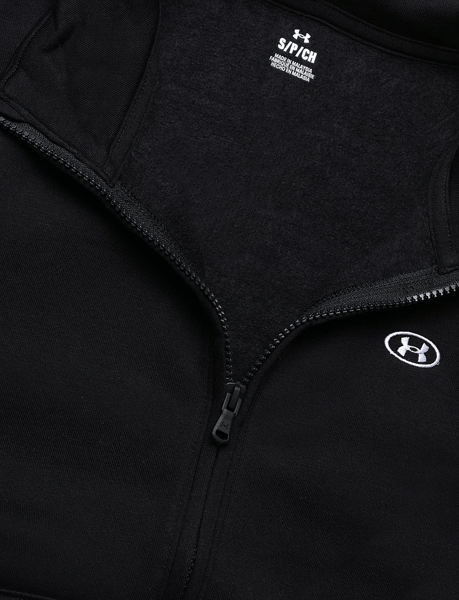 Under Armour - Rival Flc HZ - sweatshirts - ultimate black - 5