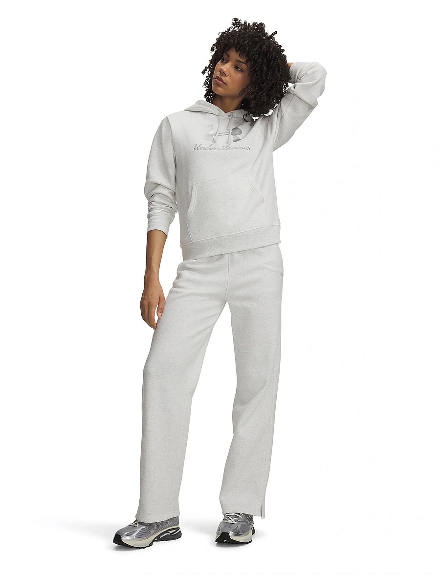 Under Armour - Rival Flc Straight Pant - trainingshosen - distant gray light heather - 4