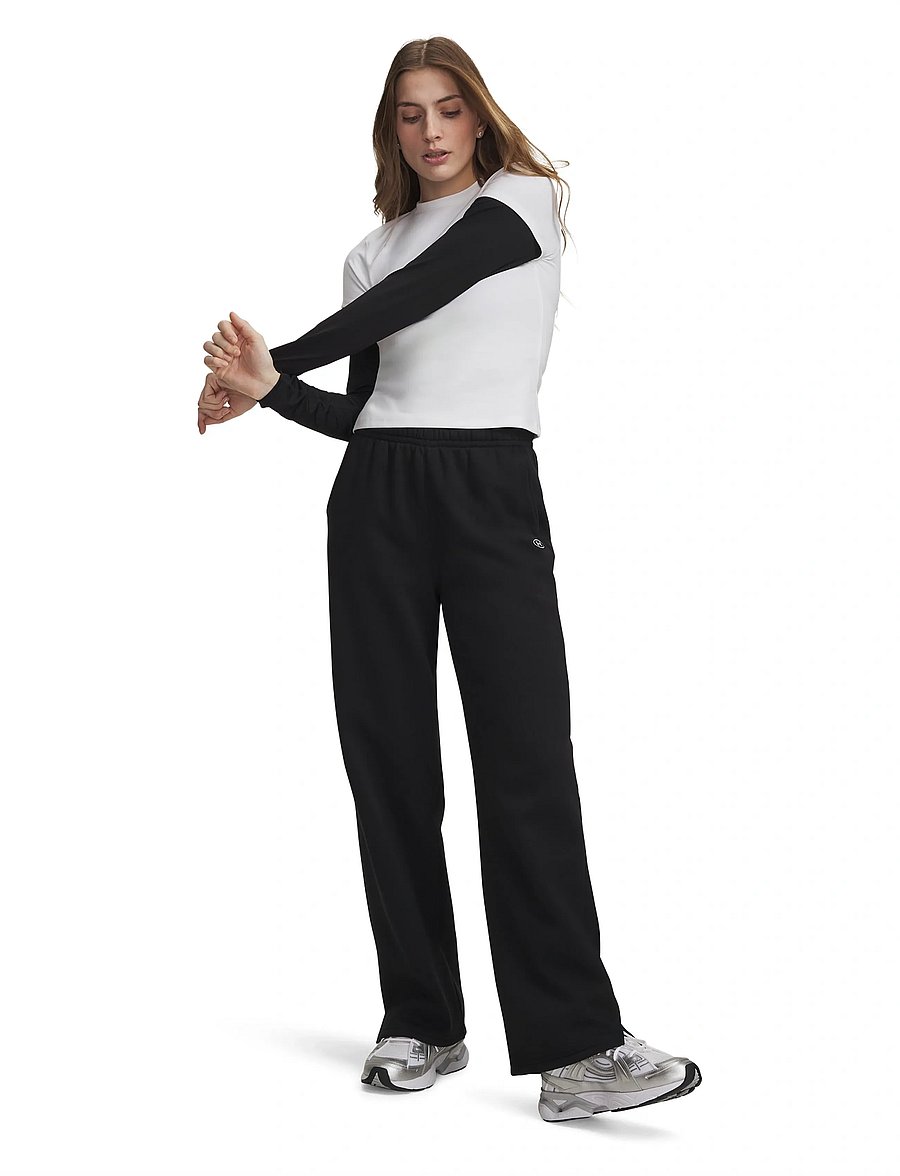 Under Armour - Rival Flc Straight Pant - trainingshosen - black - 4
