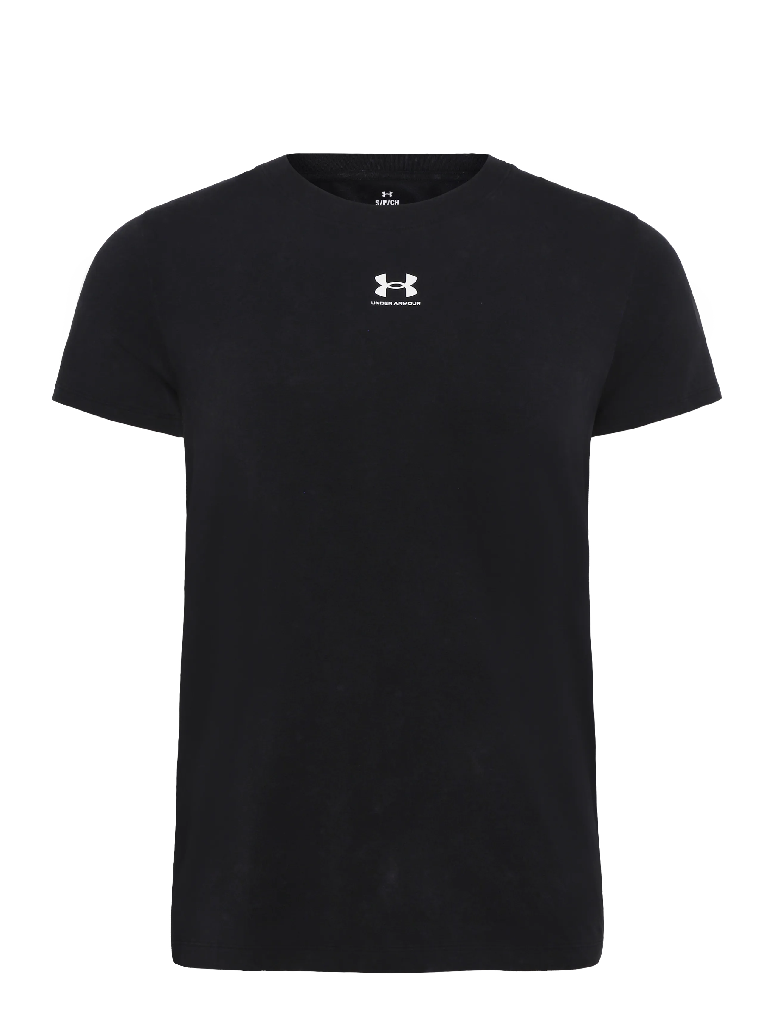 Under Armour Rival Cotton Wash SS - Kleidung - BLACK / black