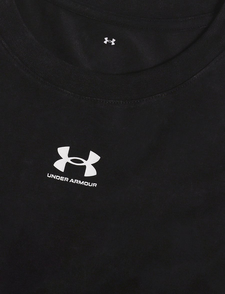 Under Armour - Rival Cotton Wash SS - t-shirts - black - 5