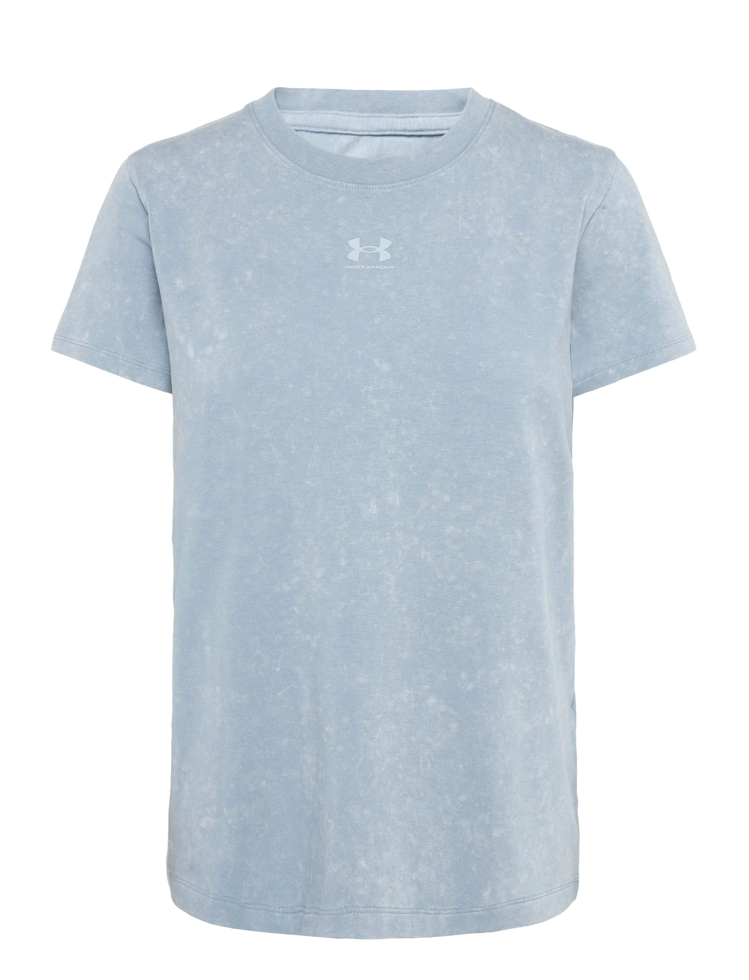 Under Armour Rival Cotton Wash SS - Kleidung - BLUE WIND / blue