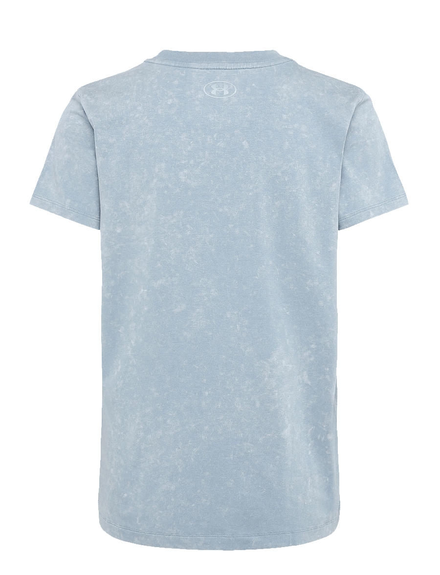 Under Armour - Rival Cotton Wash SS - t-shirts - blue wind - 2
