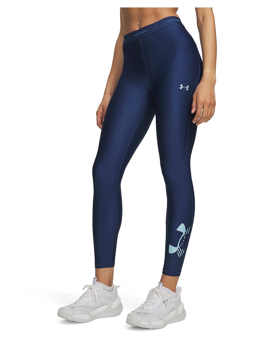 Under Armour - UA HeatGear Graphic Legging - trainingstights - blackout navy - 0