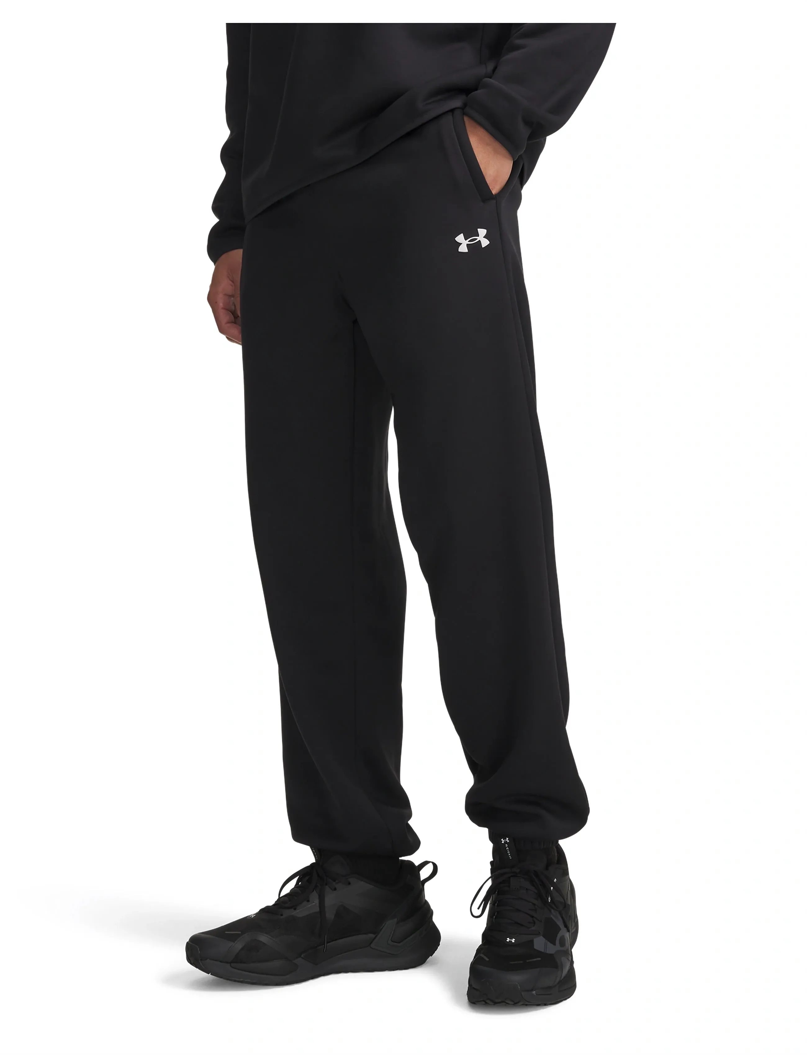 Under Armour Ua Armour Fleece Joggers, Fleece Joggingbukser, Sort, Str: L