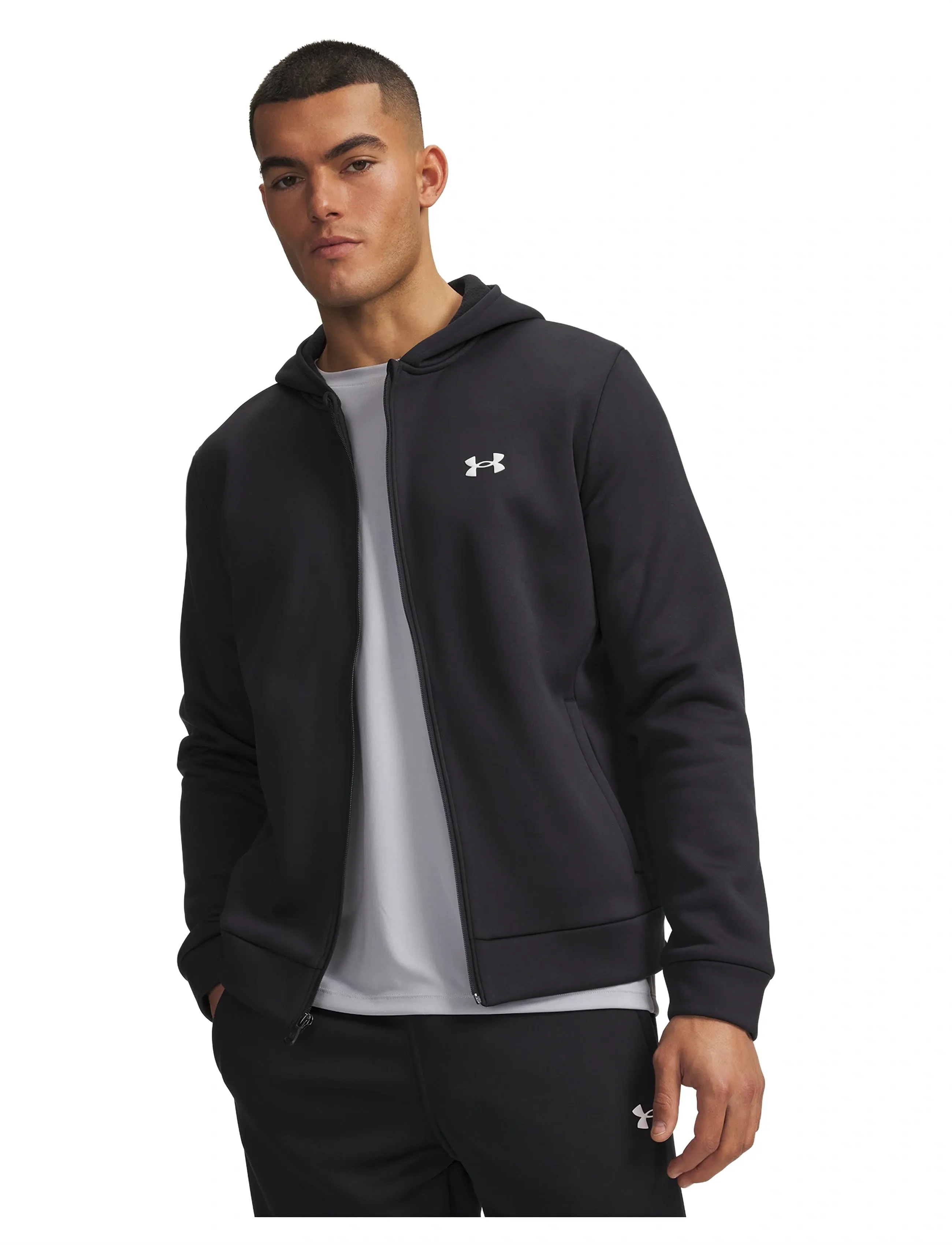 Under Armour - UA Armour Fleece FZ Hoodie - black - 0