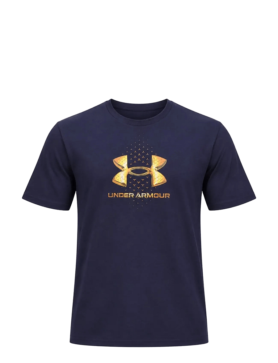 Under Armour - M's Challenger Graphic Tee - langarmshirts - midnight navy - 1