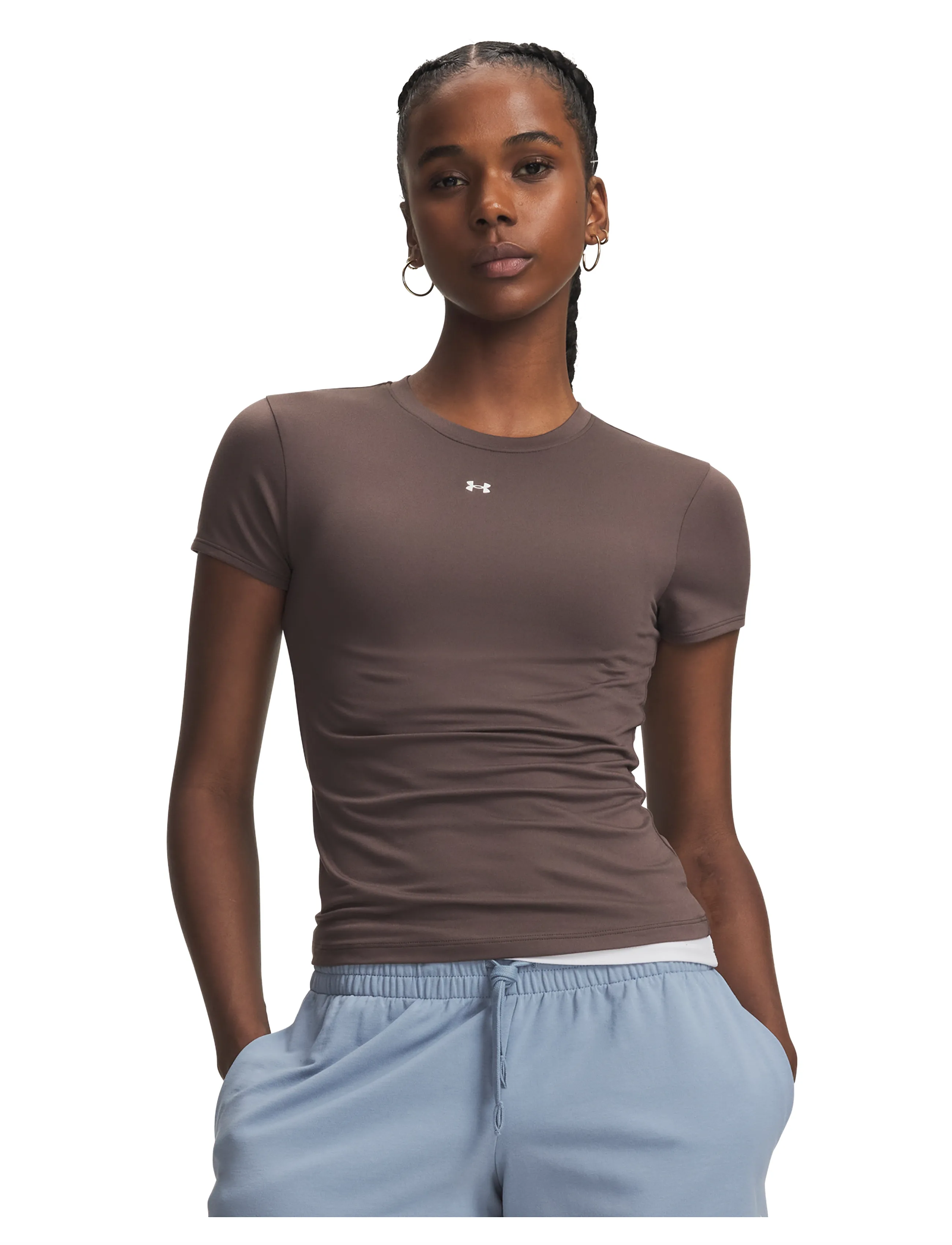 Under Armour Motion Fitted SS - T-shirts & Toppe - PEPPERCORN / brown