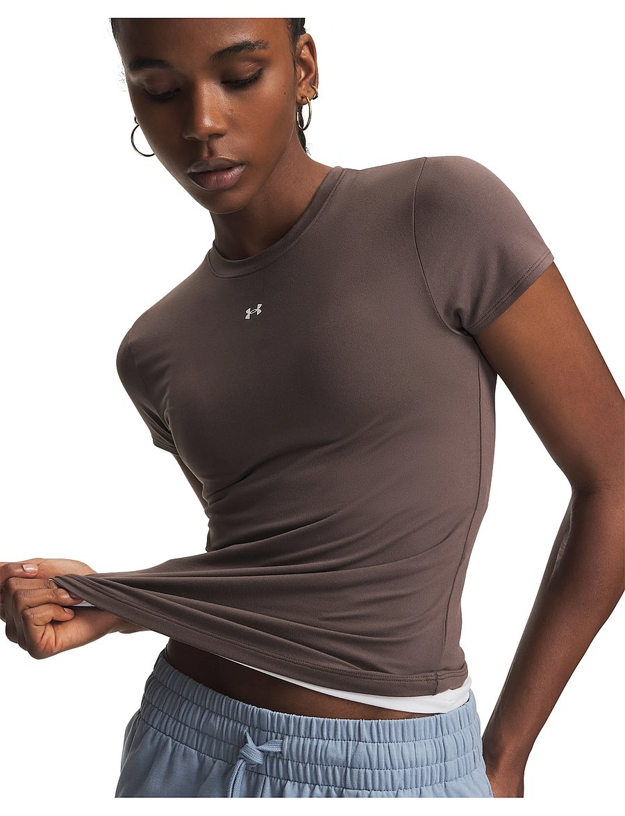 Under Armour - Motion Fitted SS - t-shirts - peppercorn - 4