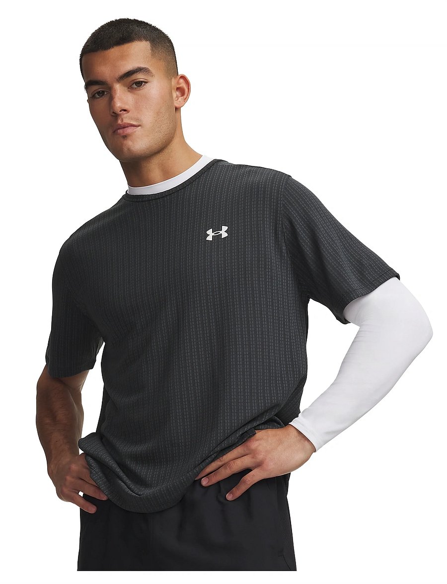 Under Armour - Tech Vent Jacquard NEW - t-shirts - ultimate black - 0