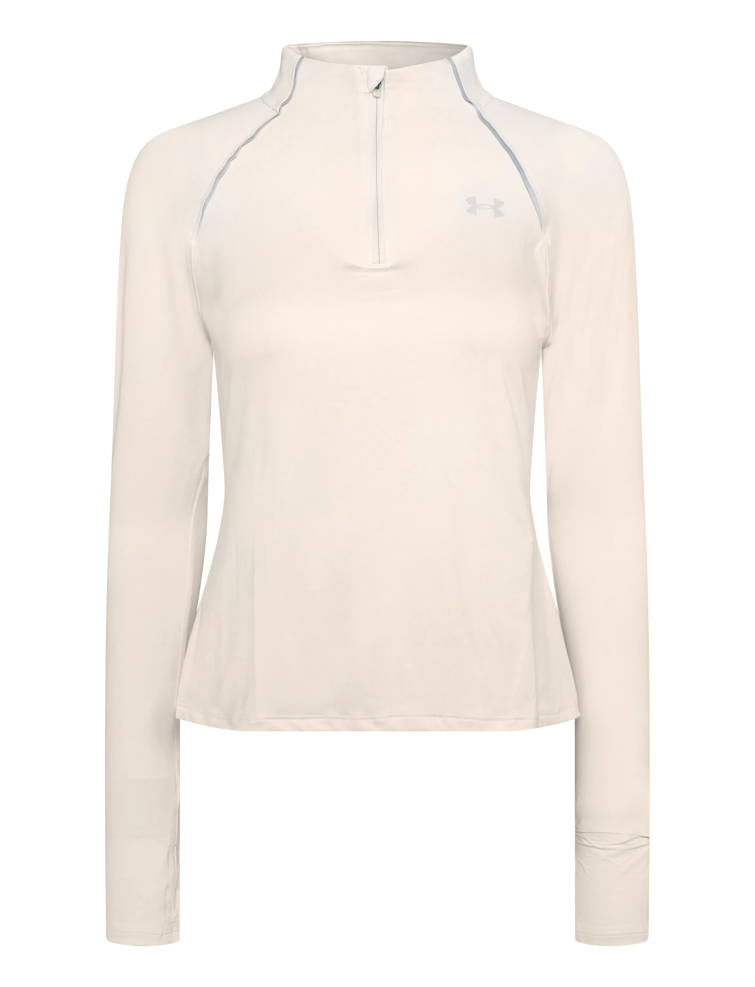 Under Armour UA Velociti Half Zip - Alussärgid ja T-särgid - STONE / cream