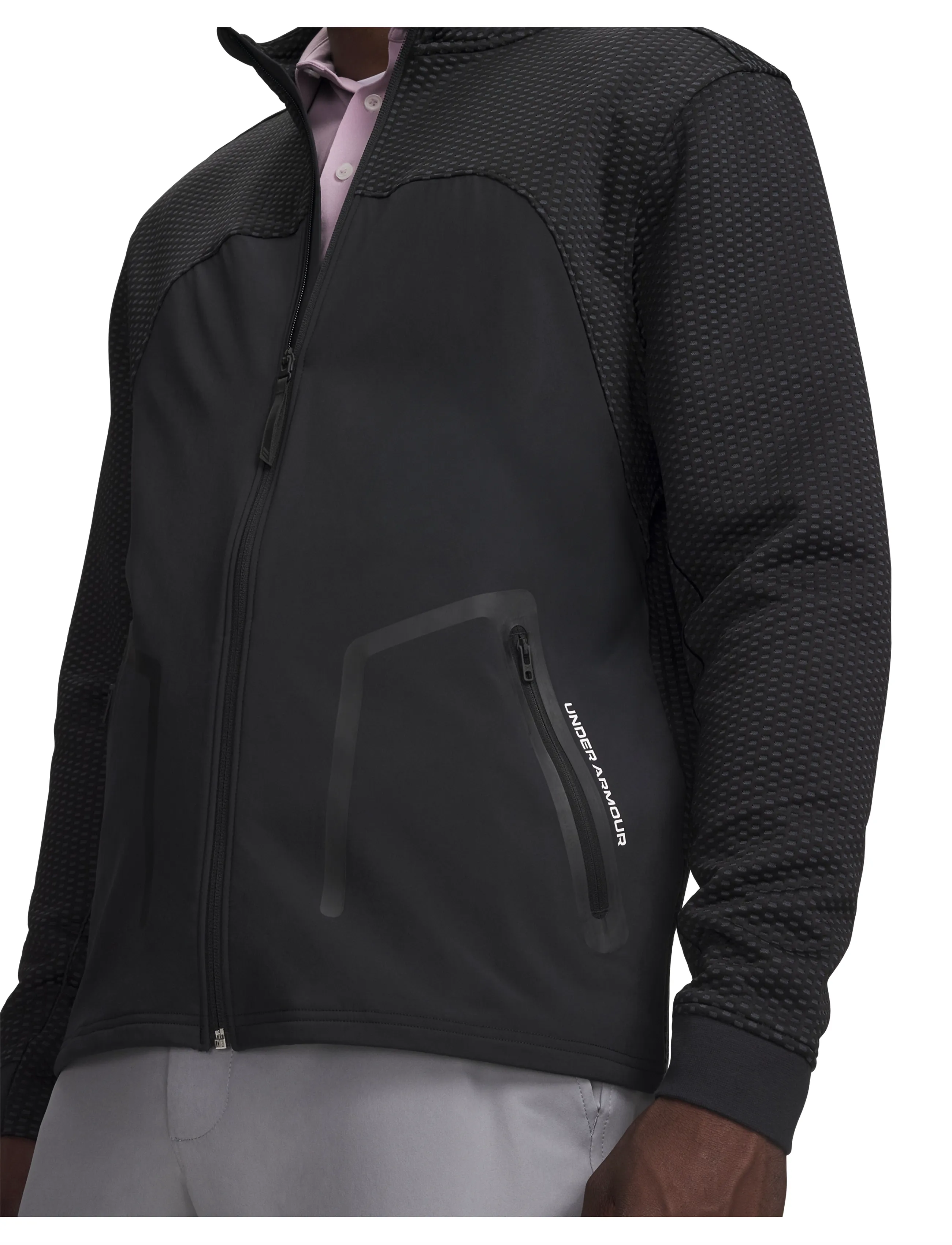 Under Armour - UA Drive Pro Hybrid FZ - golfjakker - black - 4
