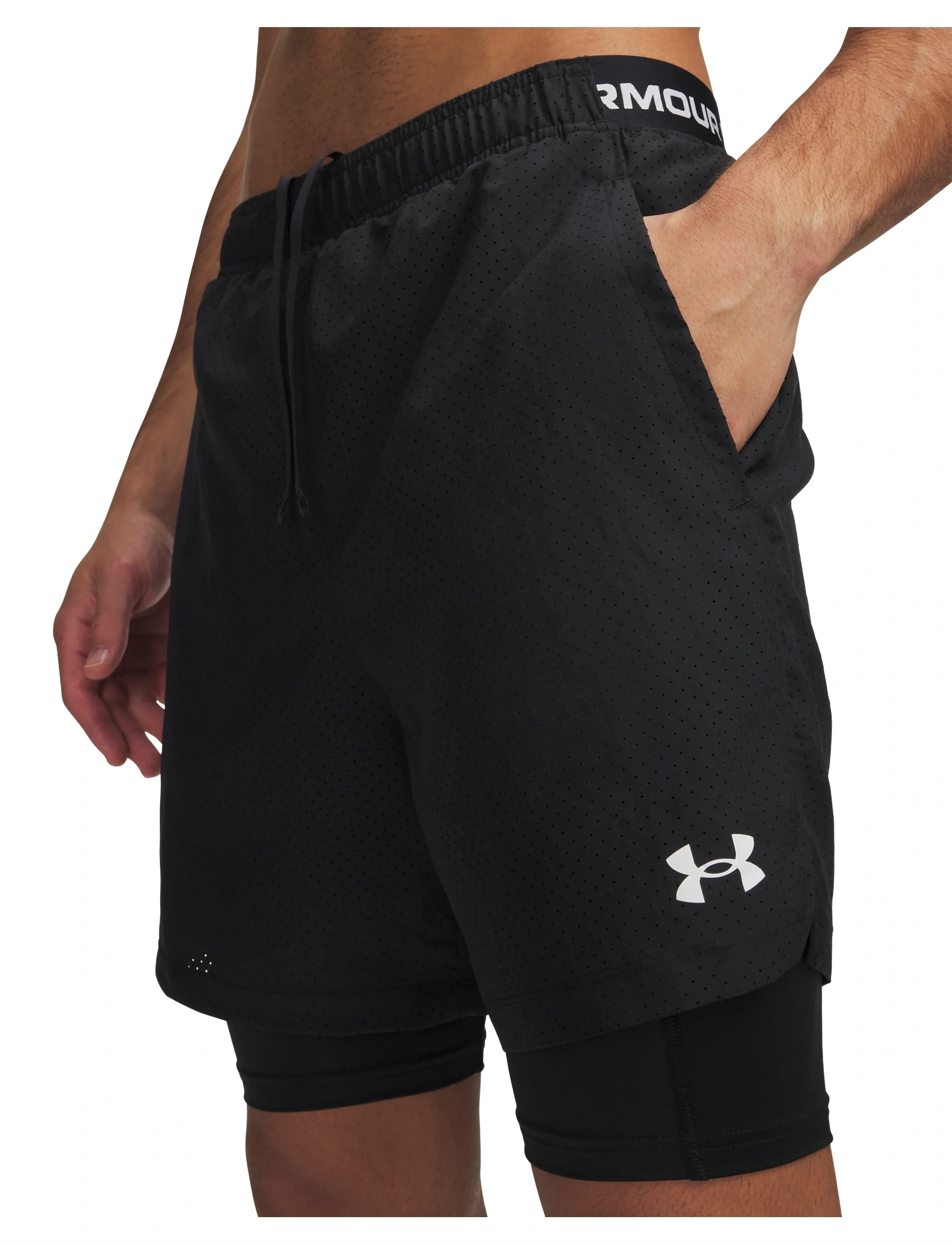 Under Armour - UA Vanish Wven Short 2.0 2n1 - training shorts - black - 5