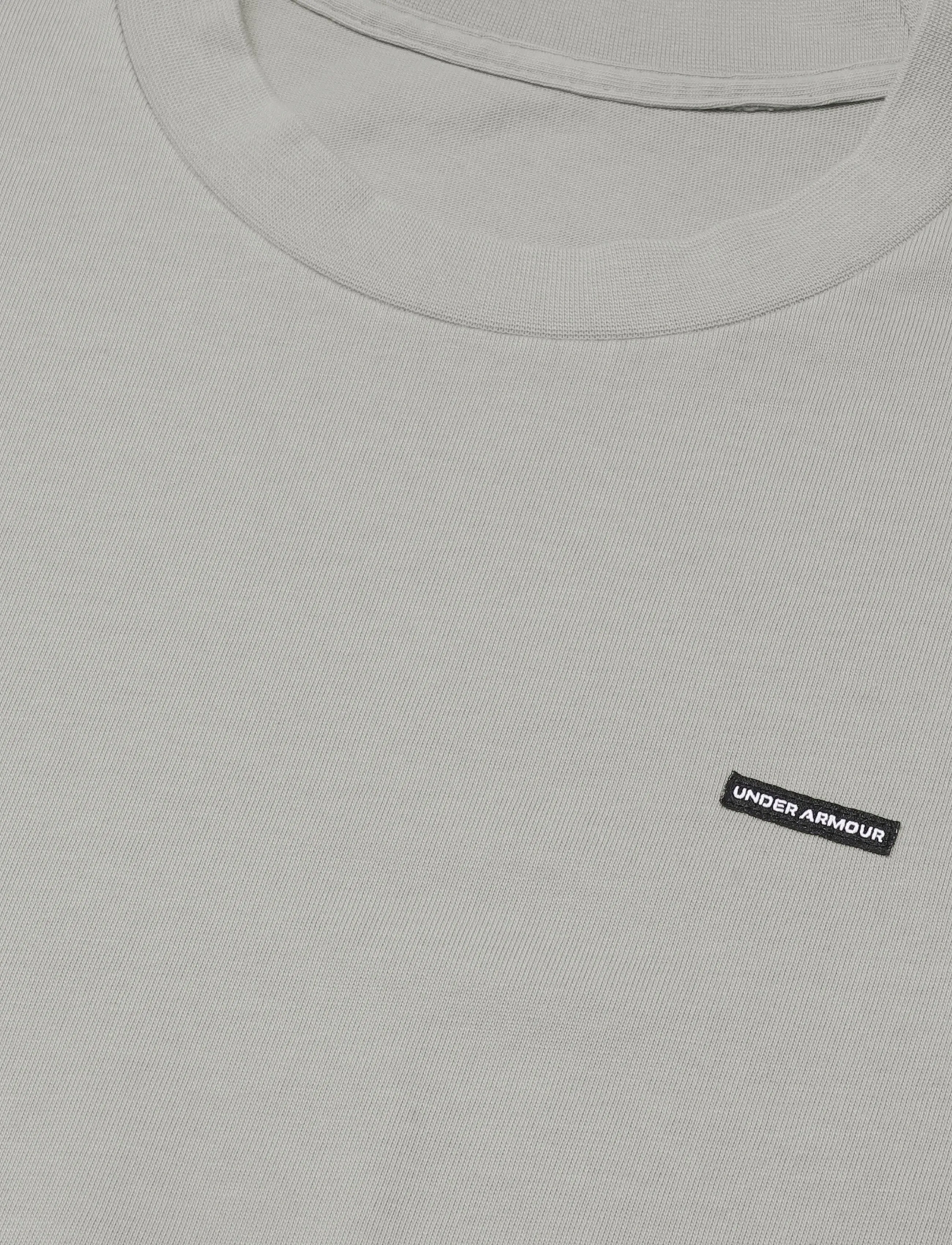 Under Armour - UA M HWT OS WASH SS - t-shirts - timberwolf taupe - 5