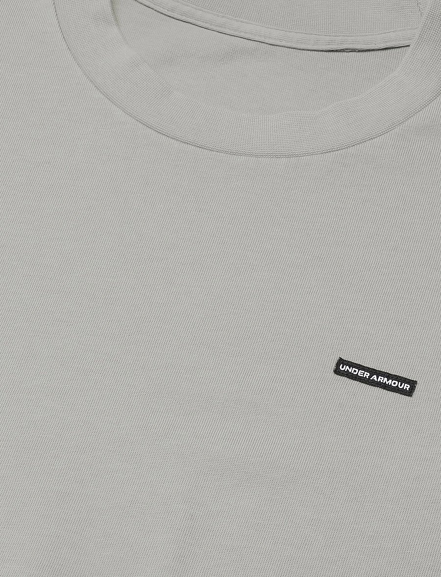 Under Armour - UA M HWT OS WASH SS - t-shirts - timberwolf taupe - 5