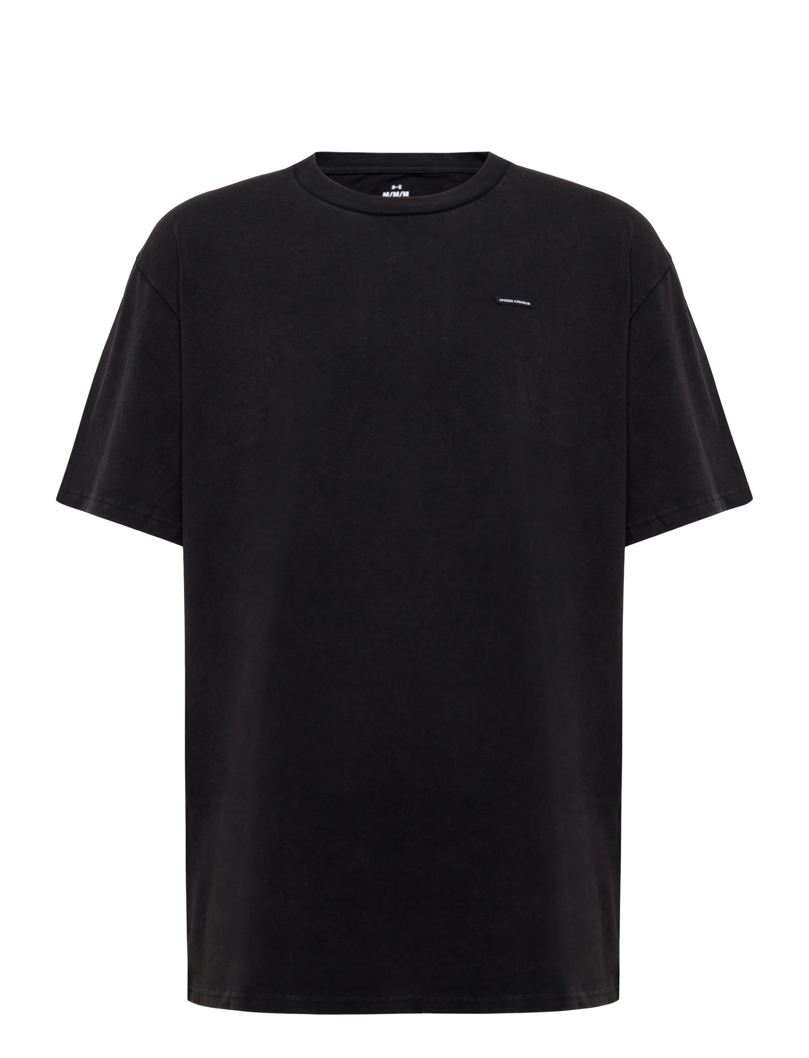 Under Armour UA M HWT OS WASH SS - Kläder - ULTIMATE BLACK / black