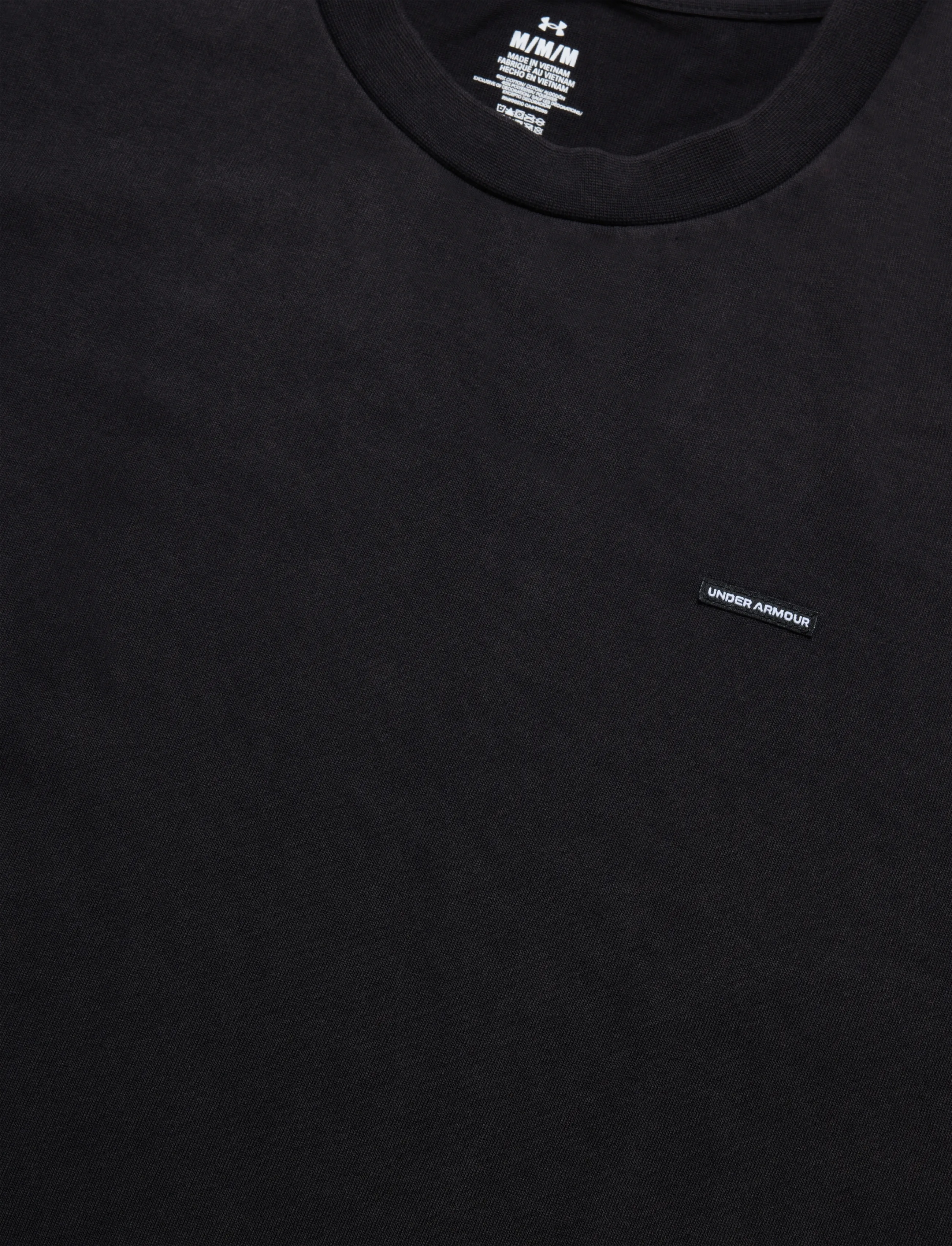 Under Armour - UA M HWT OS WASH SS - t-shirts - ultimate black - 5