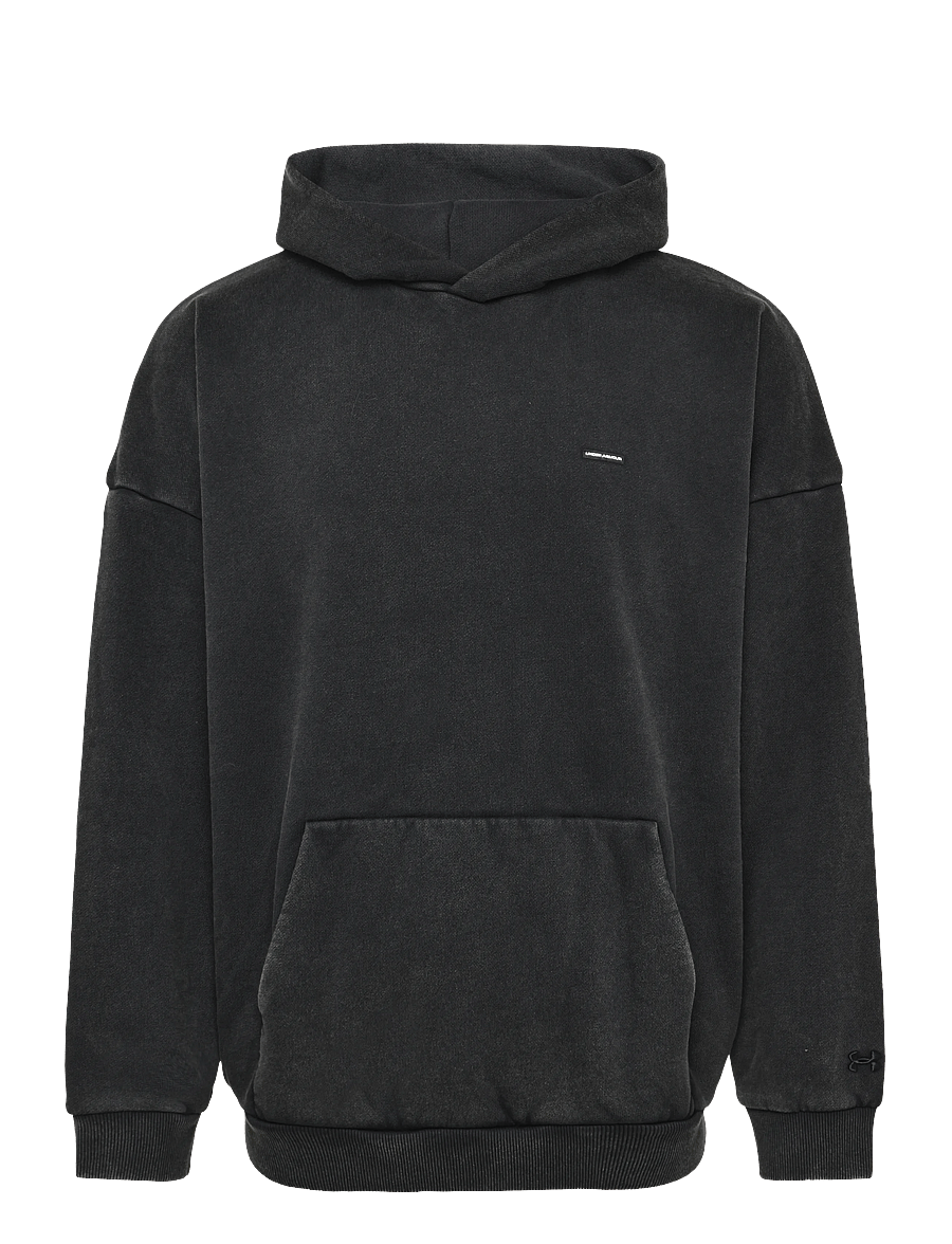 Under Armour - UA Icon HW Flc Washed Hoodie - overdele - ultimate black - 1