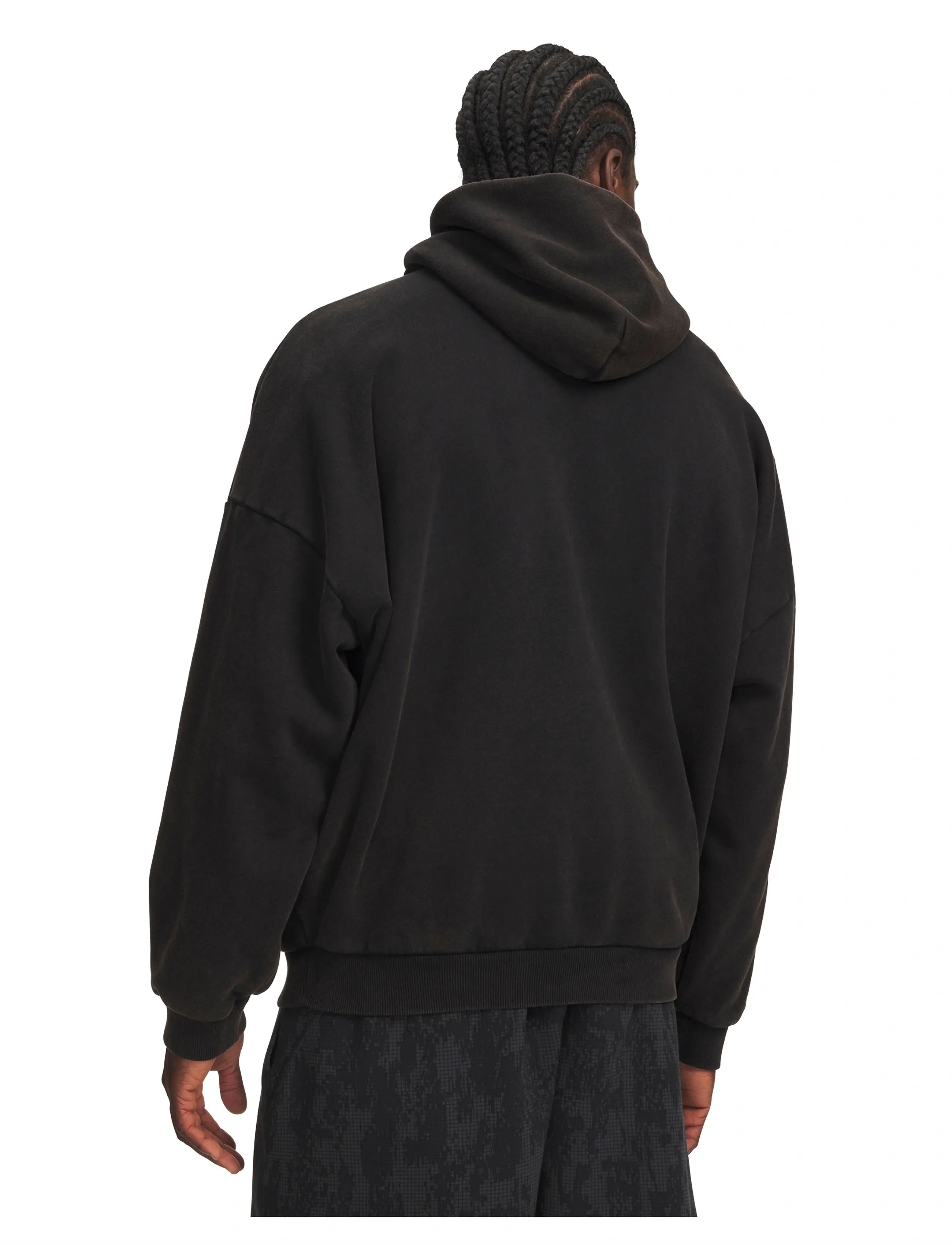 Under Armour - UA Icon HW Flc Washed Hoodie - ultimate black - 3