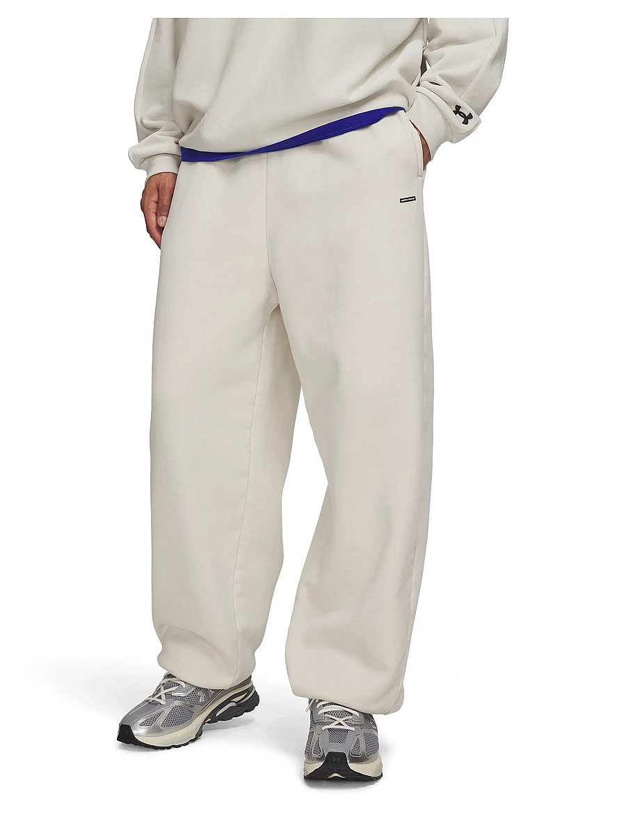 Under Armour - UA Icon HW Flc Washed Pants - bukser - summit white - 0