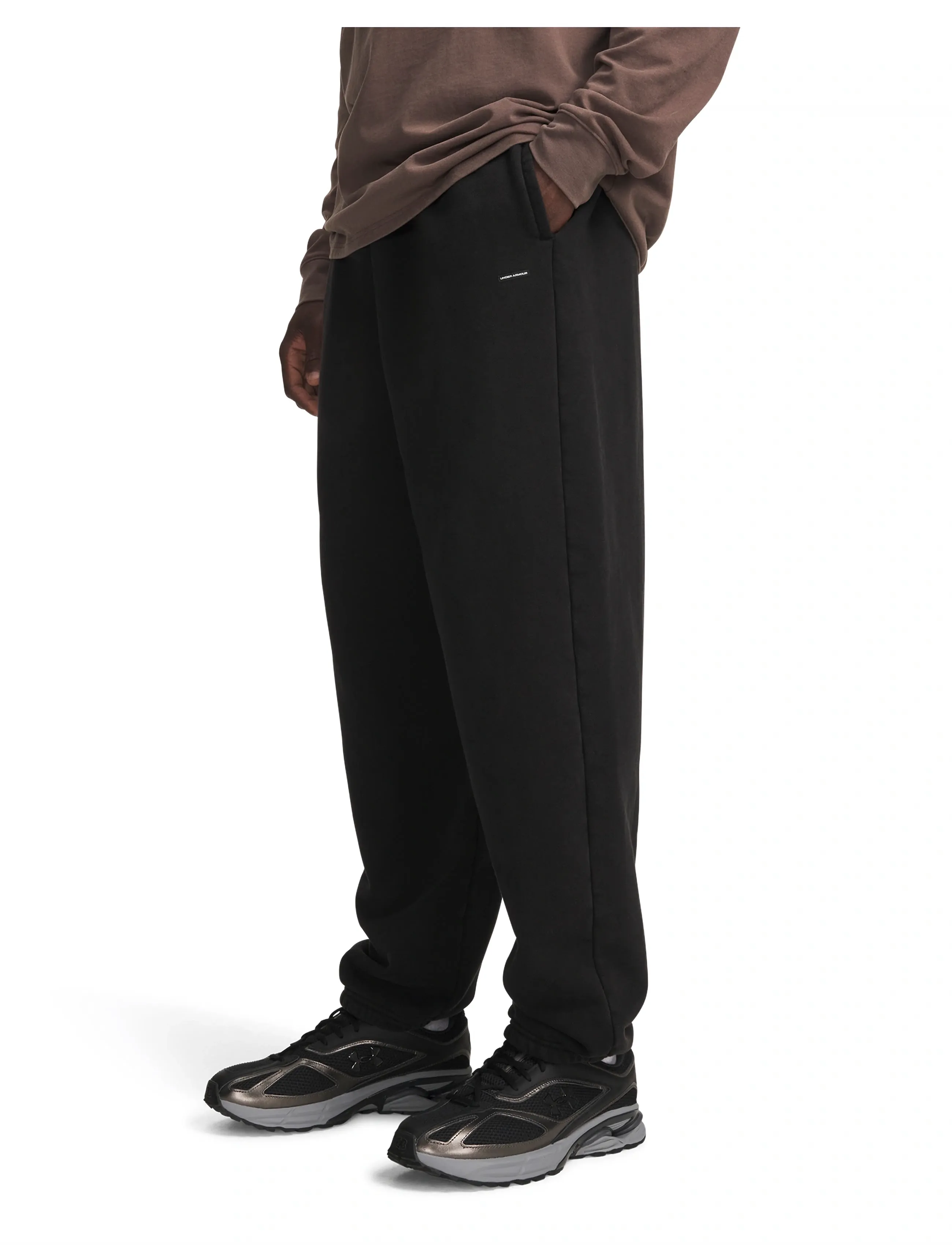 Under Armour - UA Icon HW Flc Washed Pants - ultimate black - 0