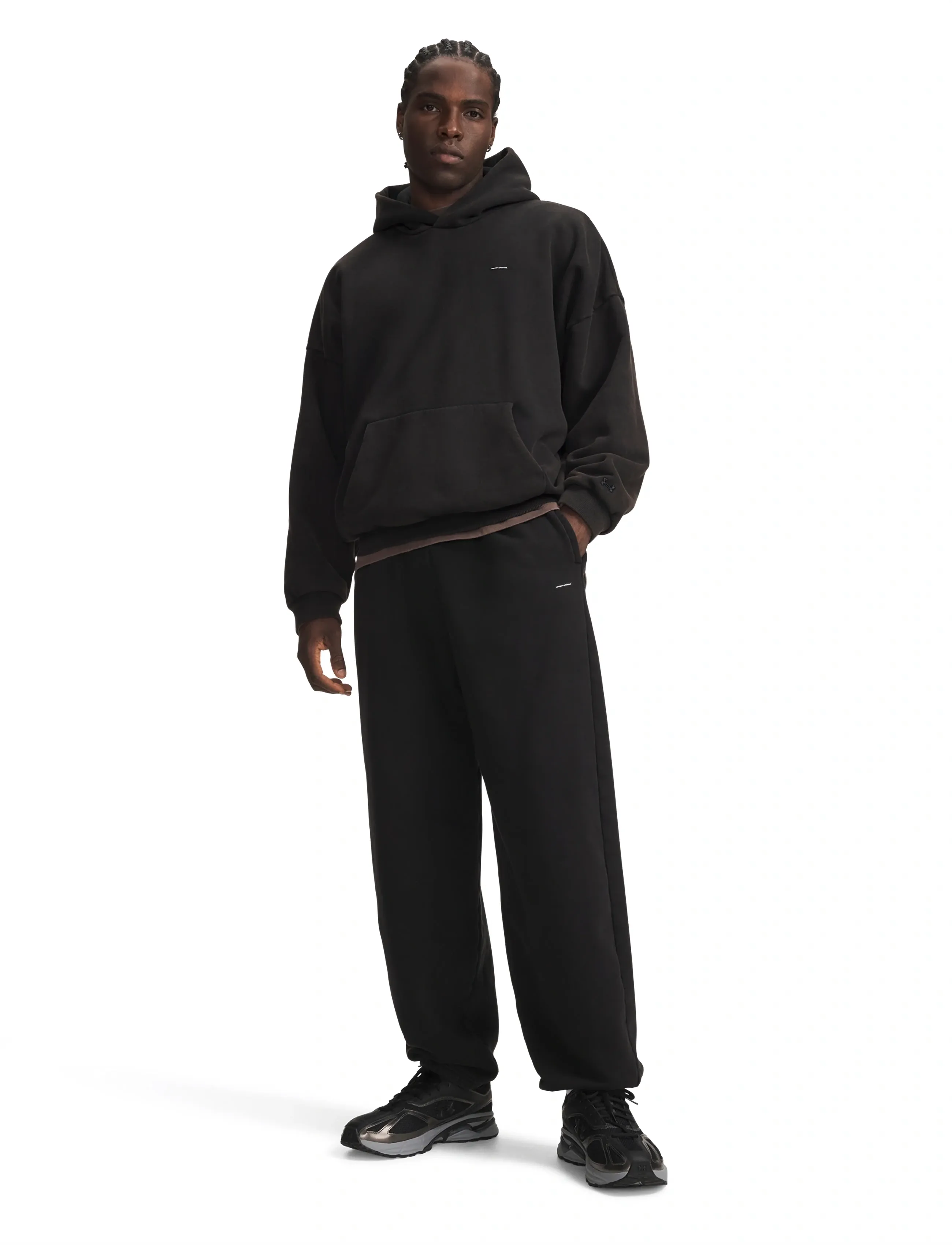 Under Armour - UA Icon HW Flc Washed Pants - ultimate black - 4