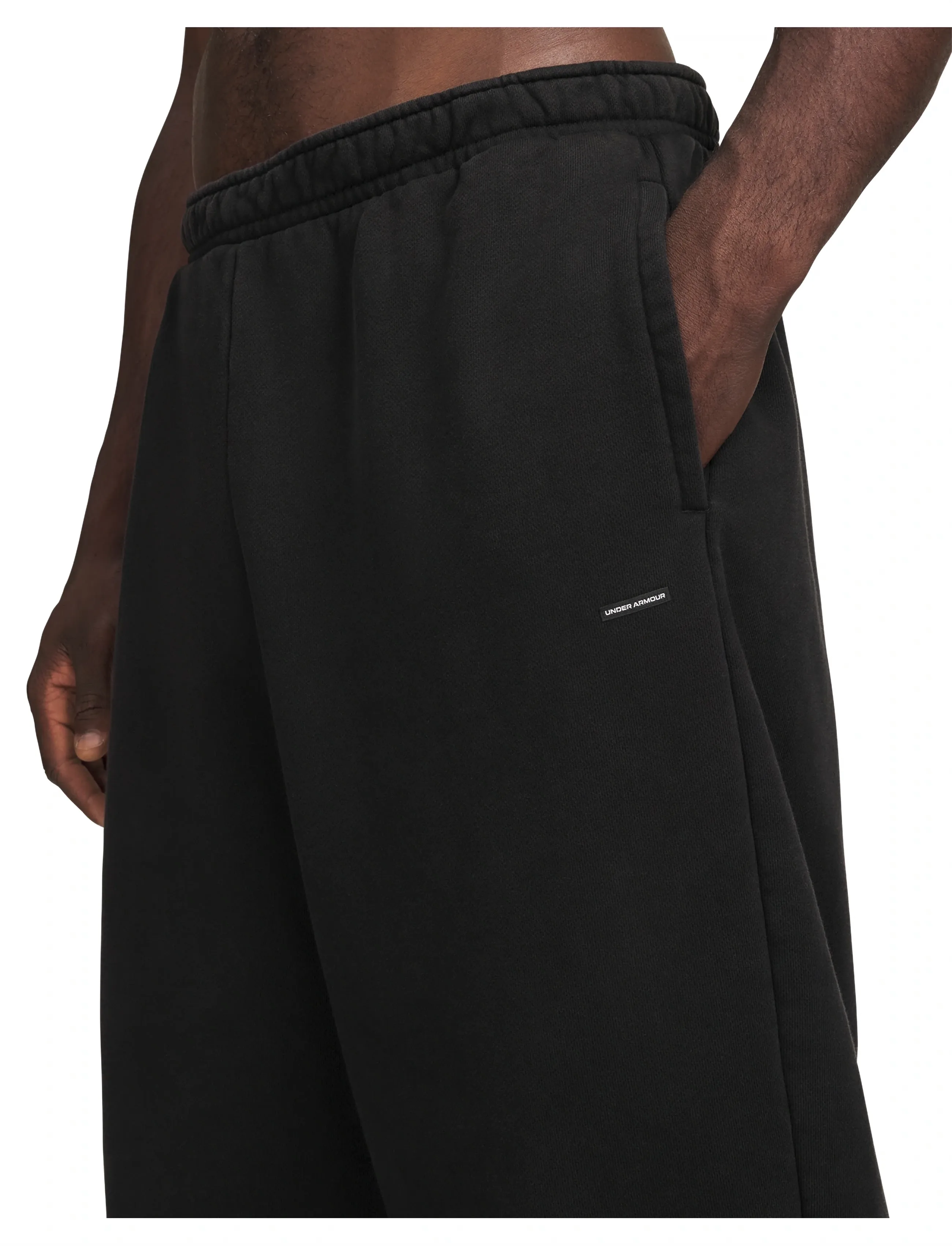 Under Armour - UA Icon HW Flc Washed Pants - ultimate black - 5