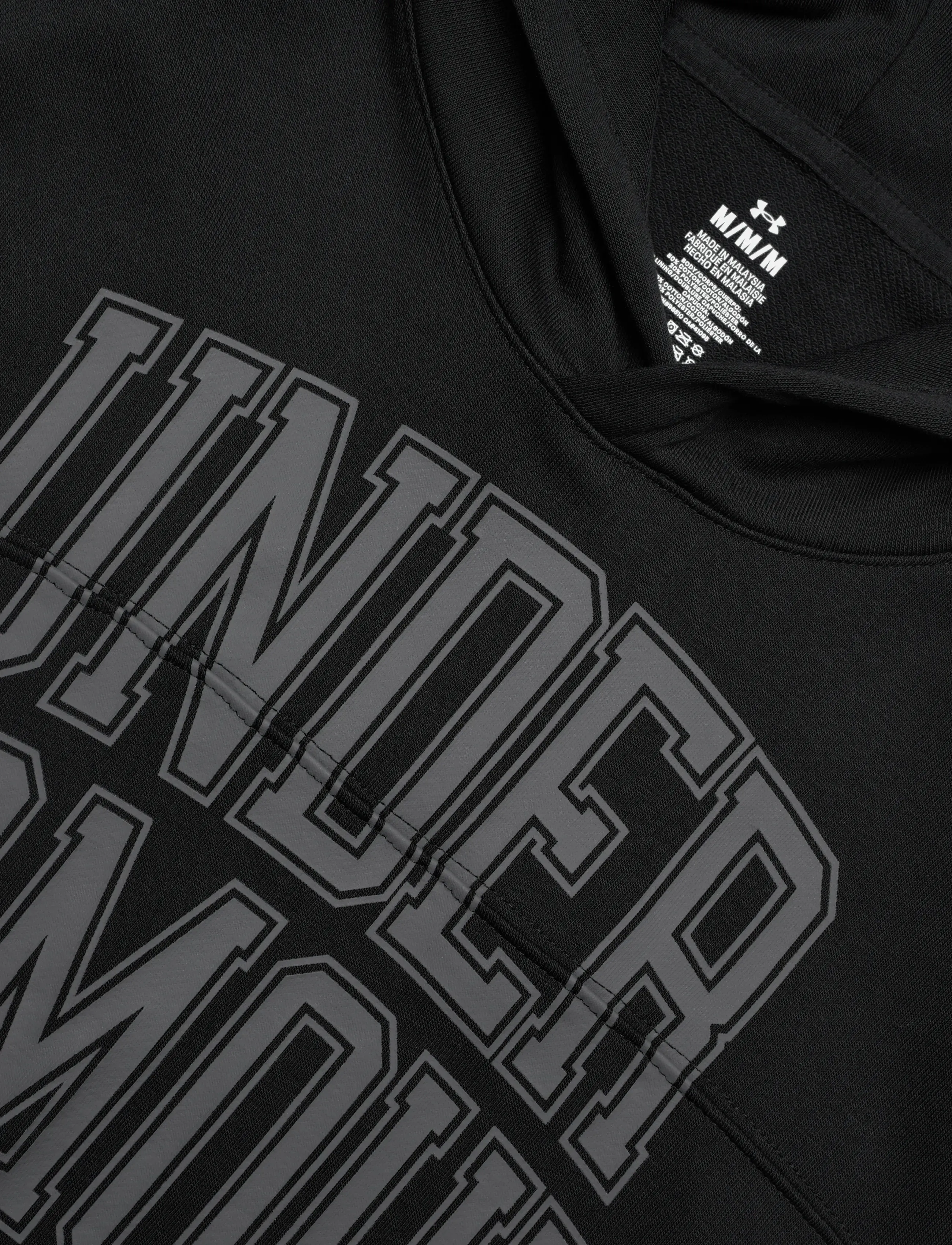 Under Armour - UA Rival LW Graphic Hoodie - overdele - black - 5