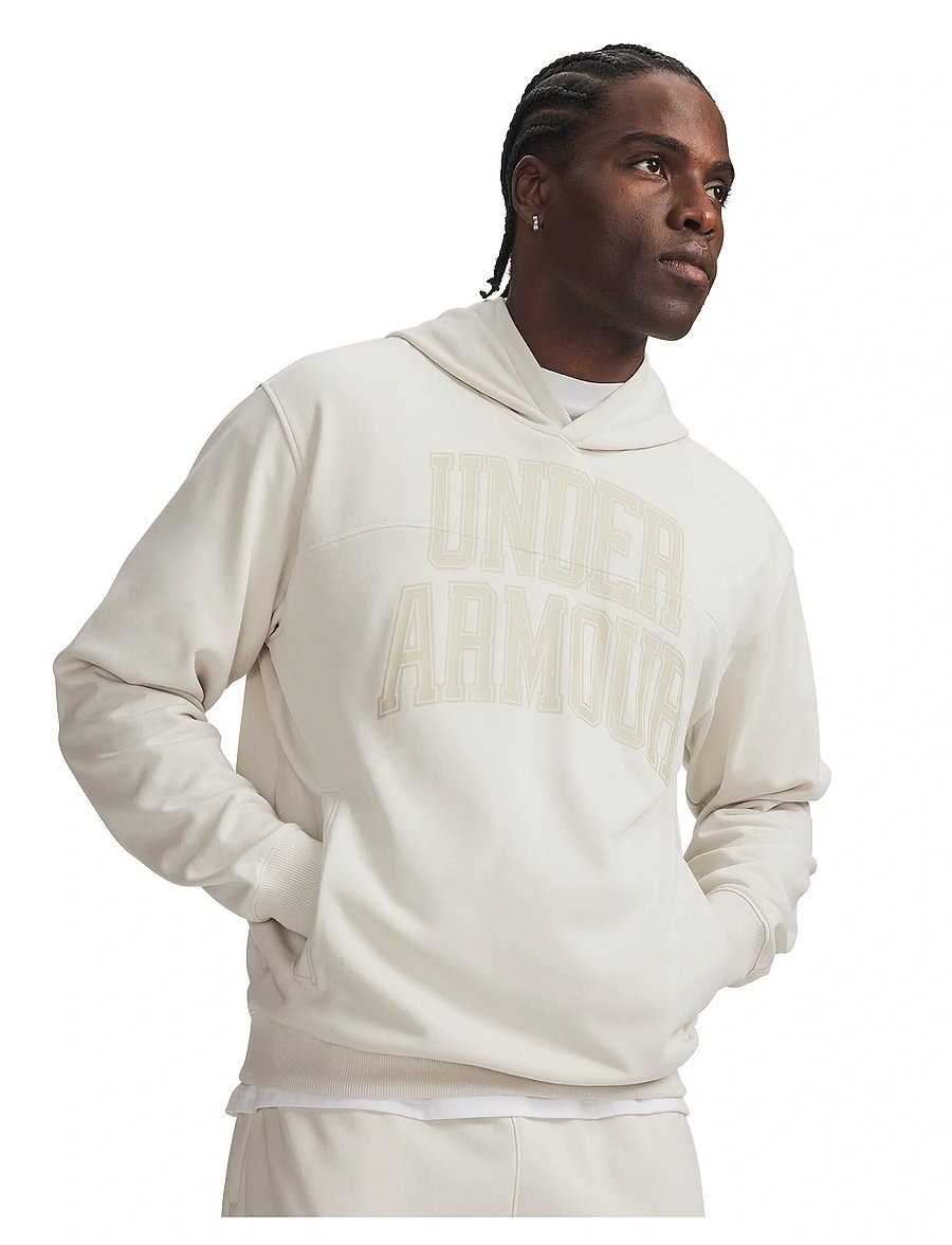 Under Armour - UA Rival LW Graphic Hoodie - tops - summit white - 0