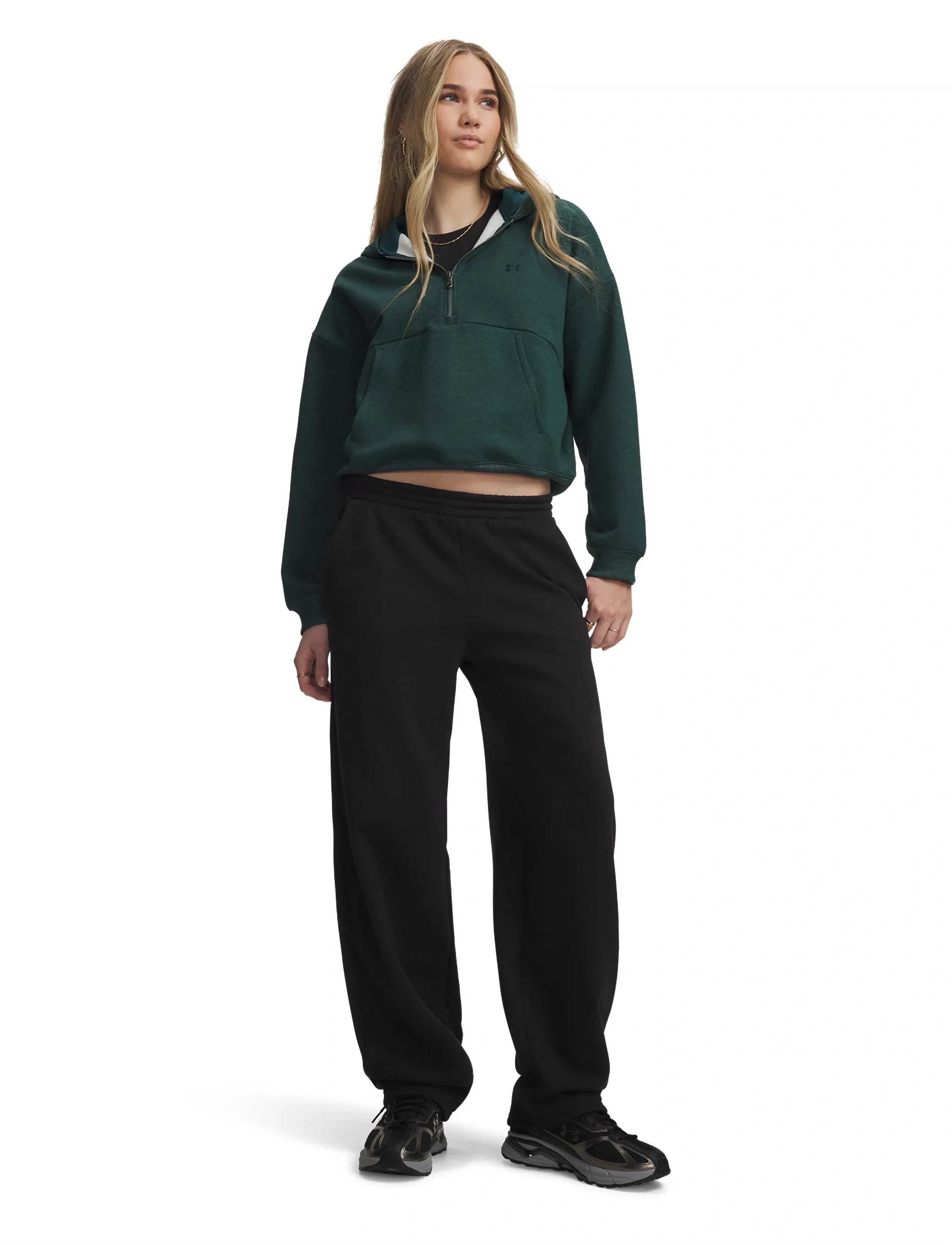 Under Armour - UA Icon Fleece Barrel Pant - spordipüksid - ultimate black - 4