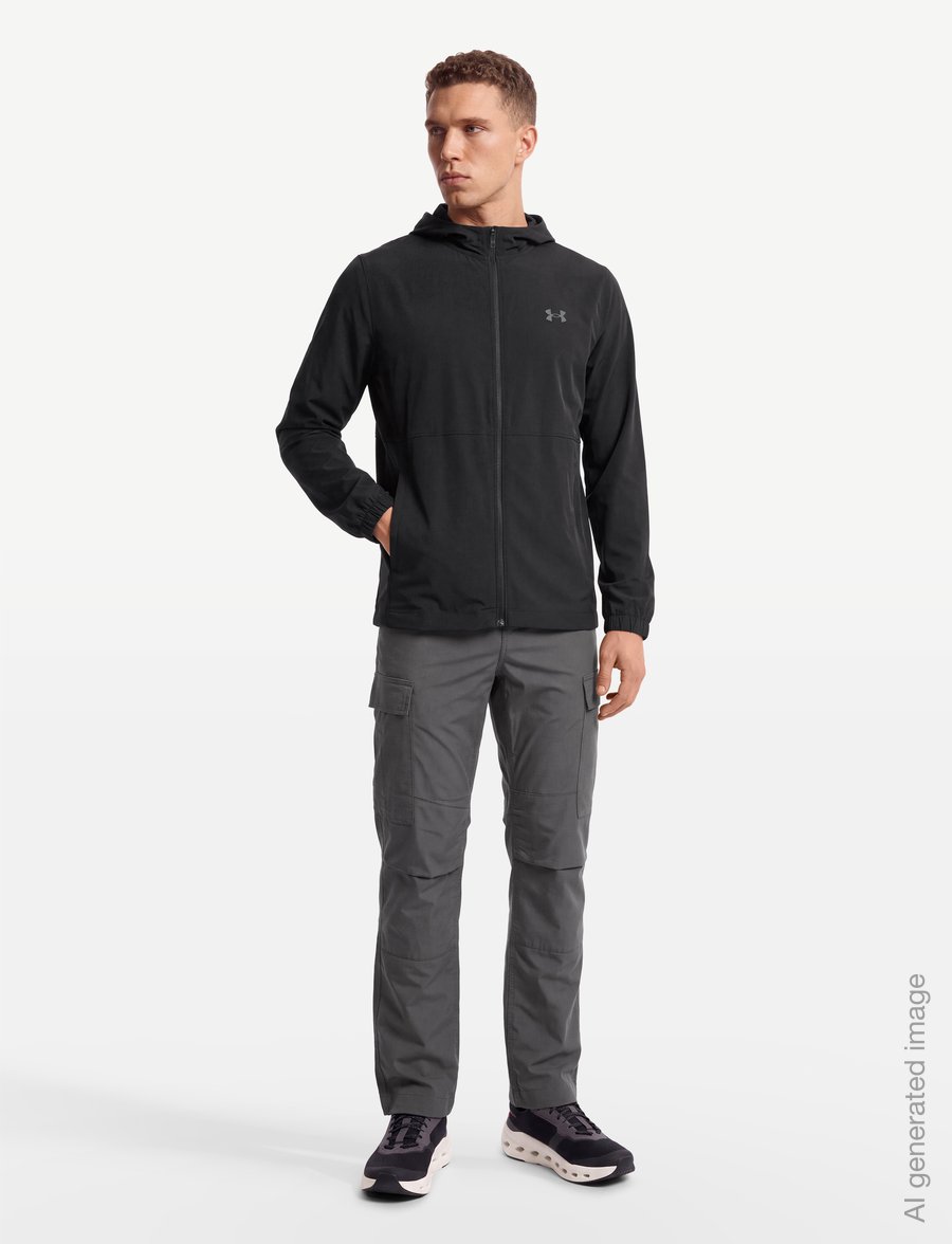 Under Armour - UA Velociti Hooded Jacket - sports jackets - black - 0