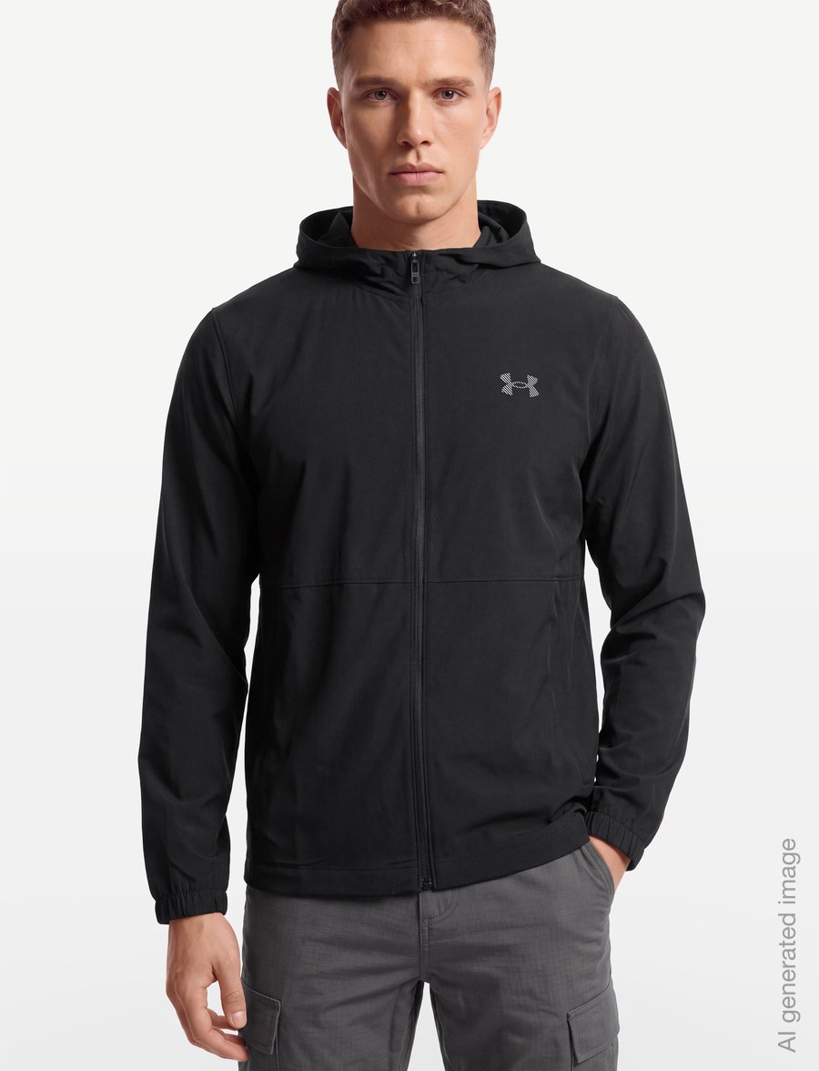 Under Armour - UA Velociti Hooded Jacket - sports jackets - black - 3