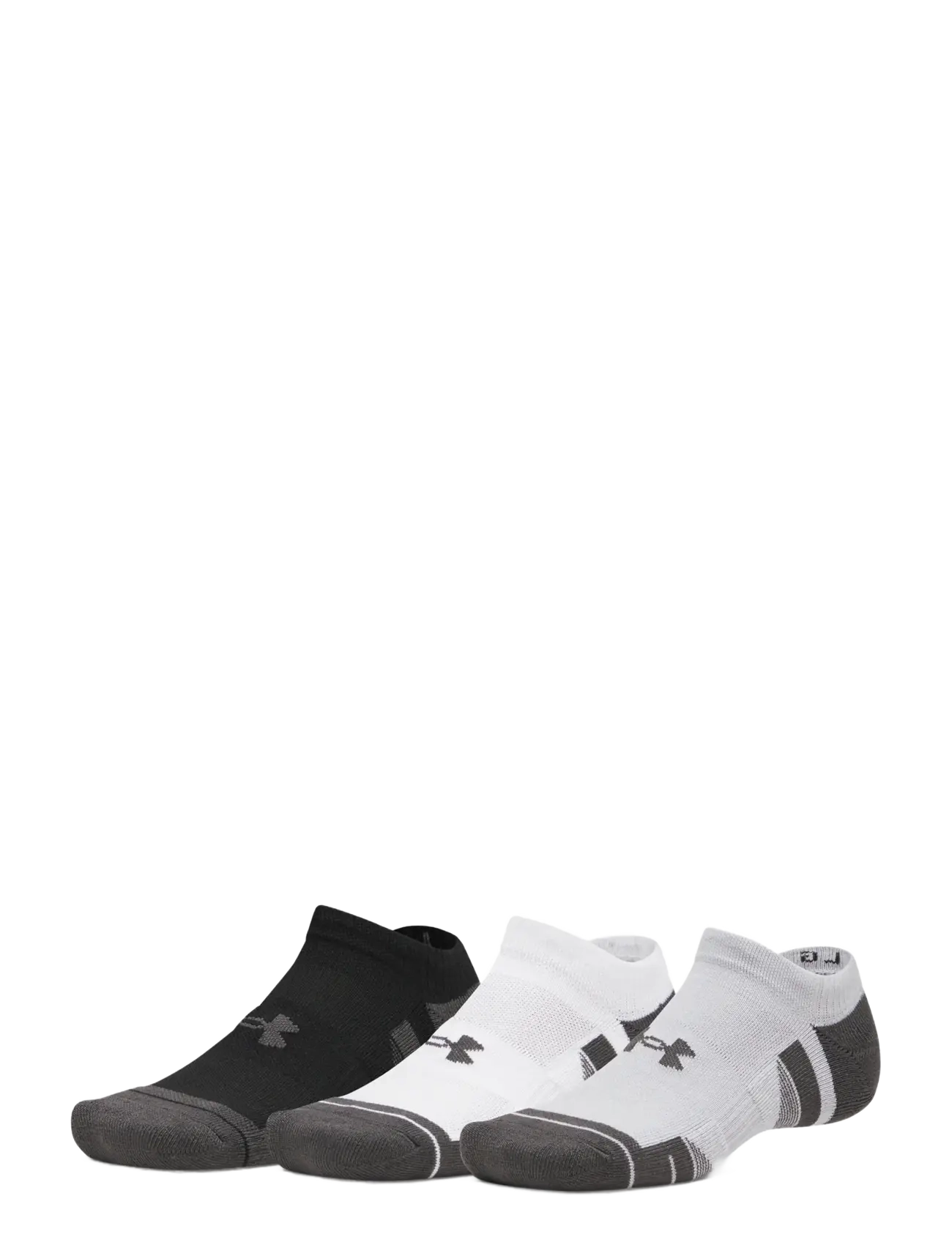 Under Armour - New UA Perf Tech 3pk NS - strümpfe - black medium heather - 2