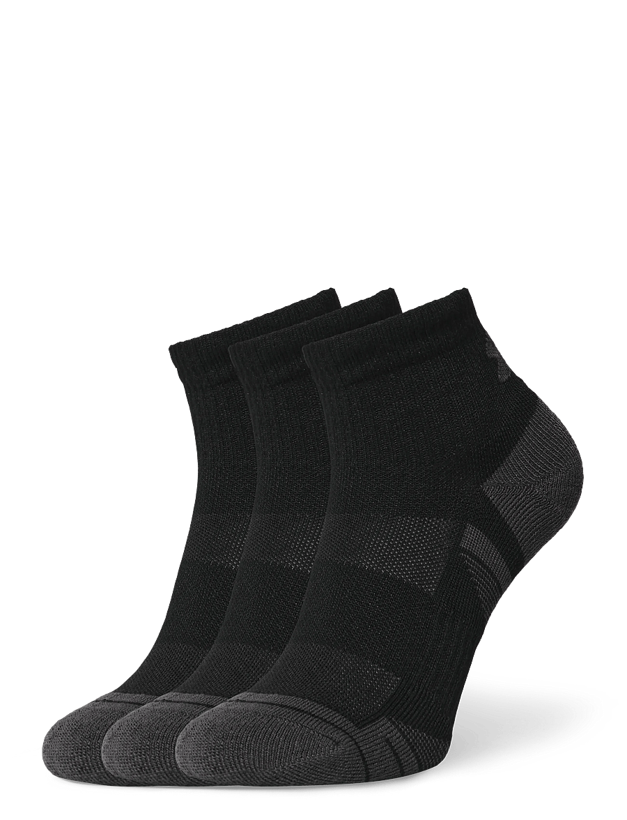 Under Armour - New UA Perf Tech 3pk Qtr - strümpfe - black - 0
