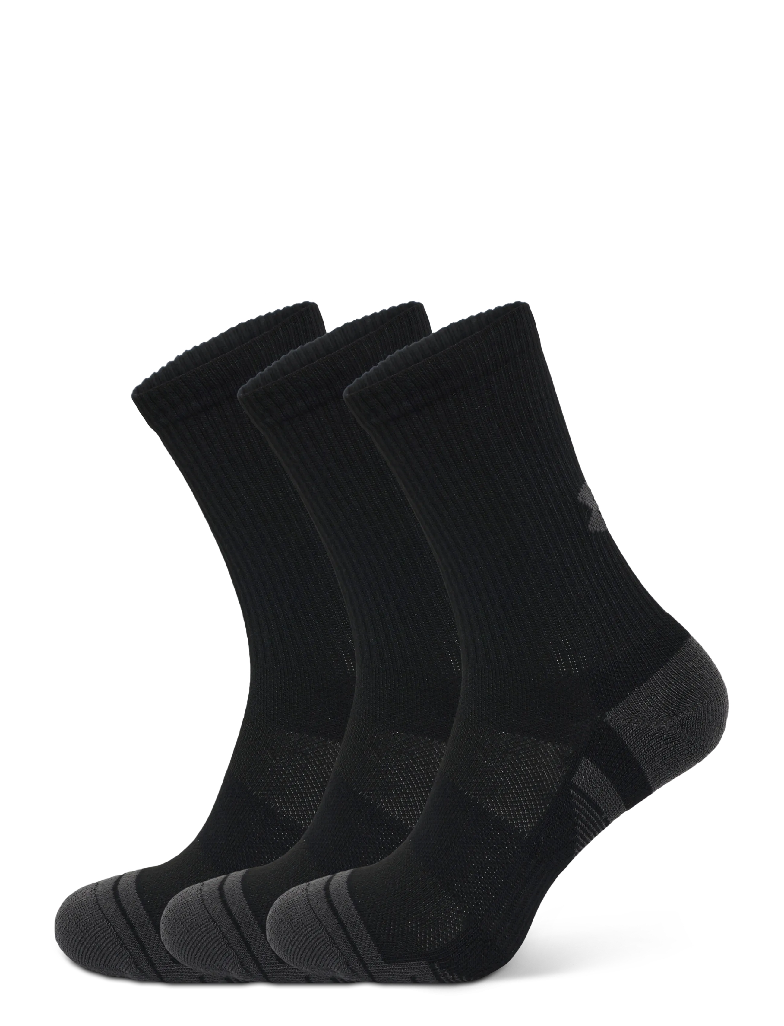 Under Armour New UA Perf Tech 3pk Crew - Under Armour - BLACK MEDIUM HEATHER / black