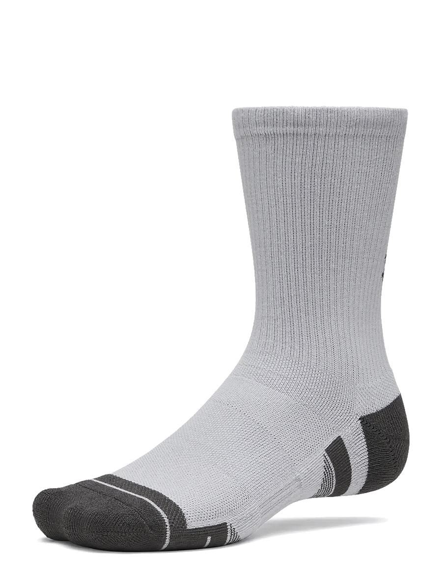 Under Armour - New Unisex Perf Tech 6pk Crw - strümpfe - black medium heather - 0