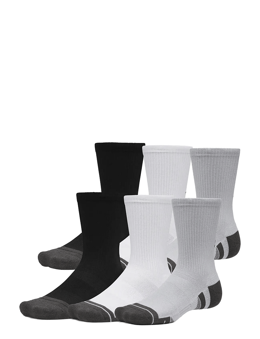 Under Armour - New Unisex Perf Tech 6pk Crw - strümpfe - black medium heather - 2